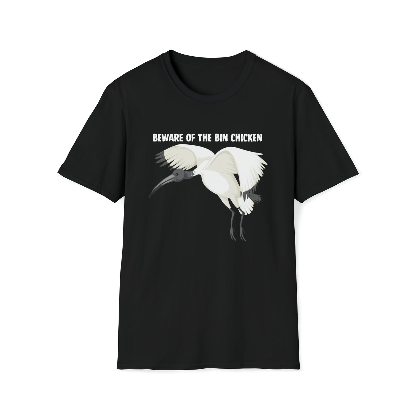 BEWARE OF THE BIN CHICKEN T-SHIRT