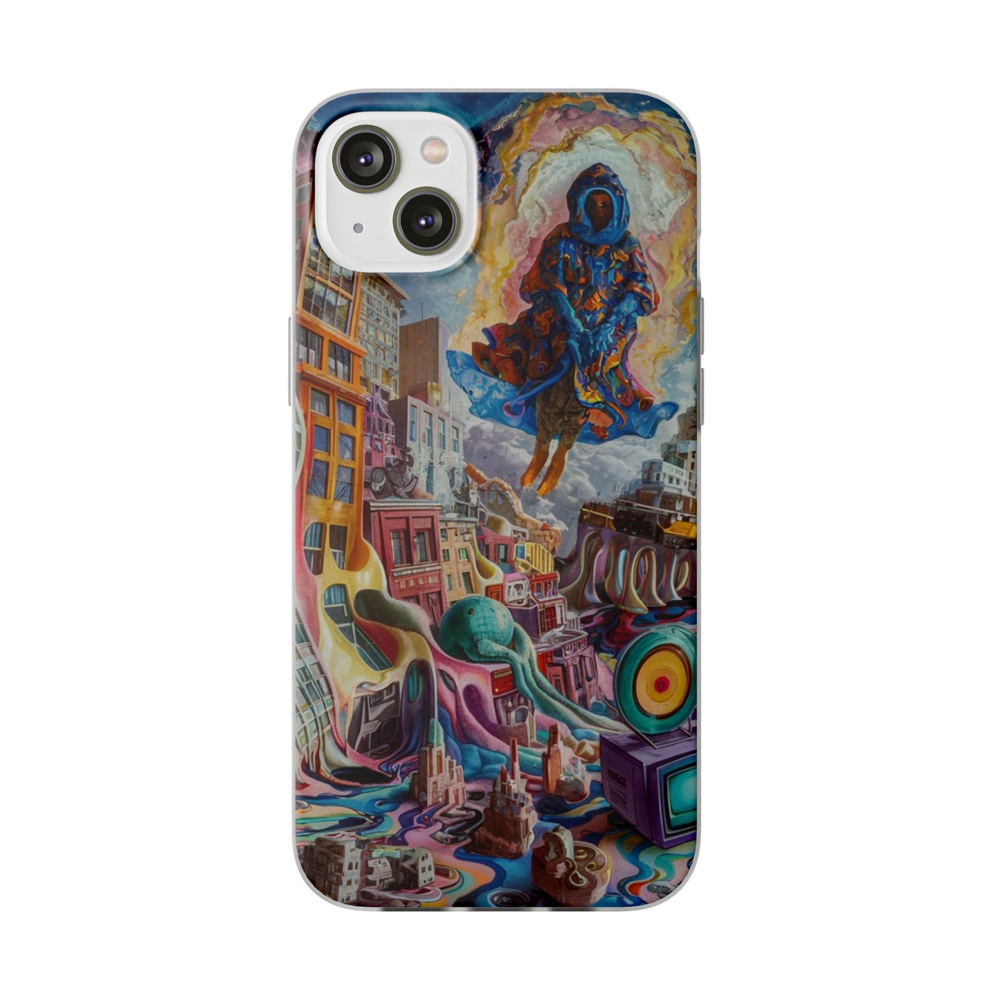 DRIPPY CITY ART IPHONE FLEXI PHONECASE