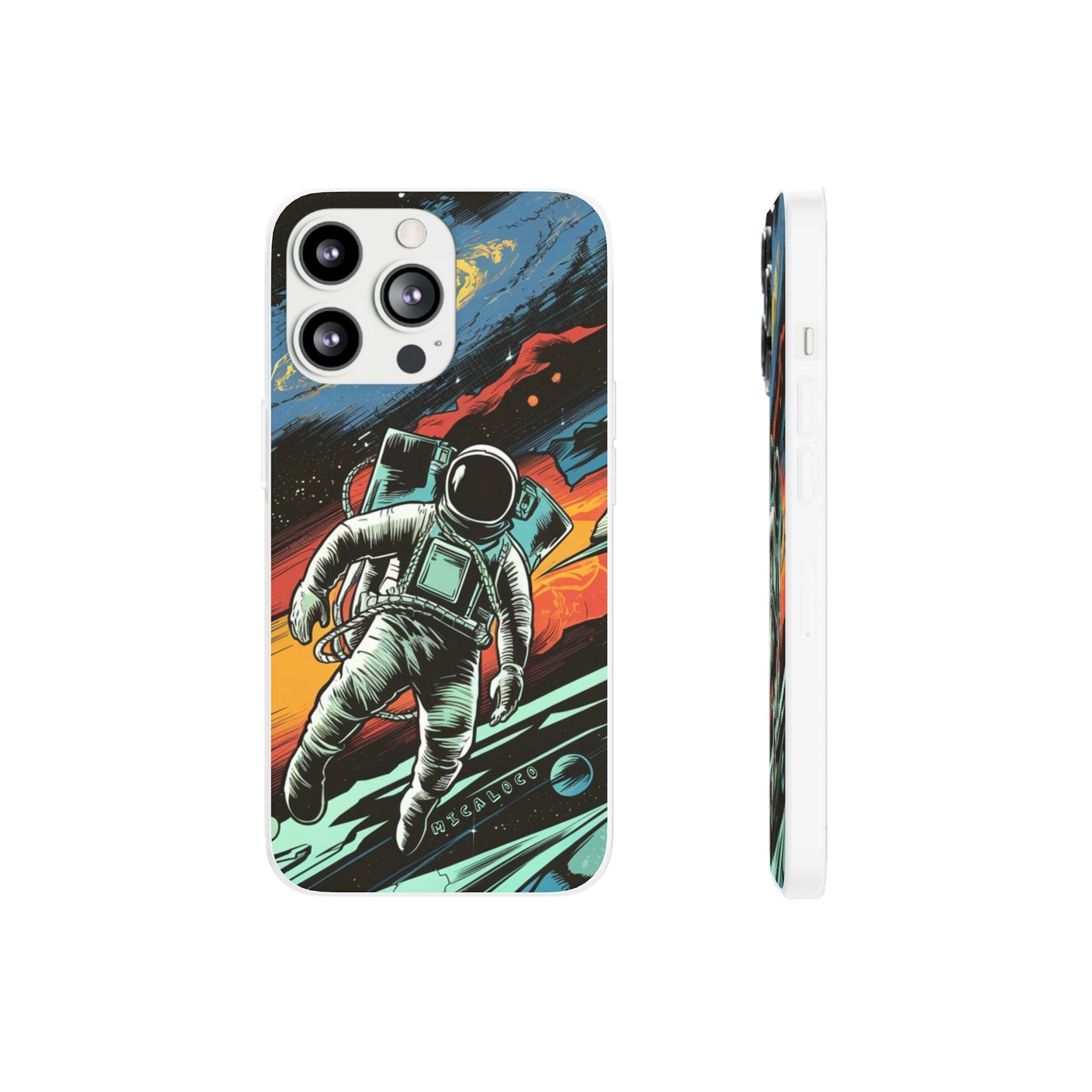 SPACEMAN IPHONE FLEXI PHONECASE