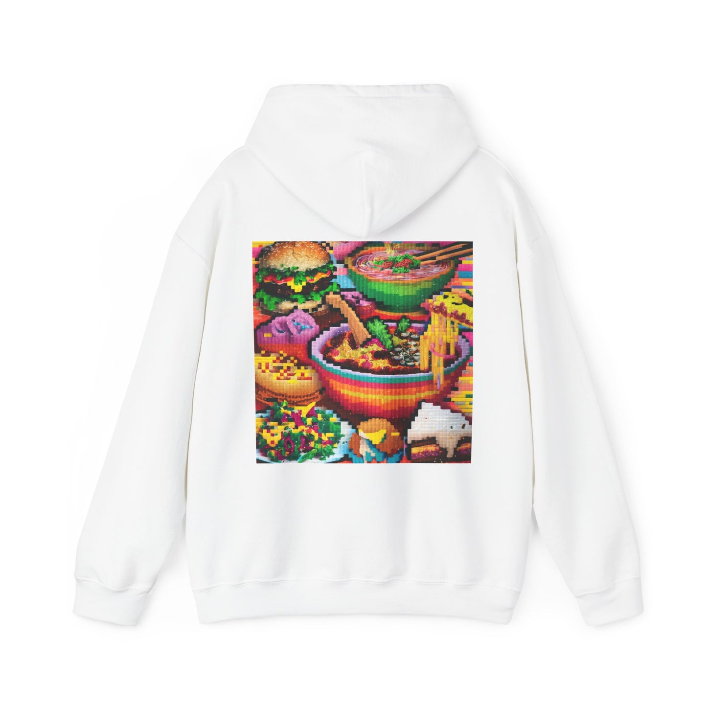 PIXELATED FOOD CLASSIC HOODIE