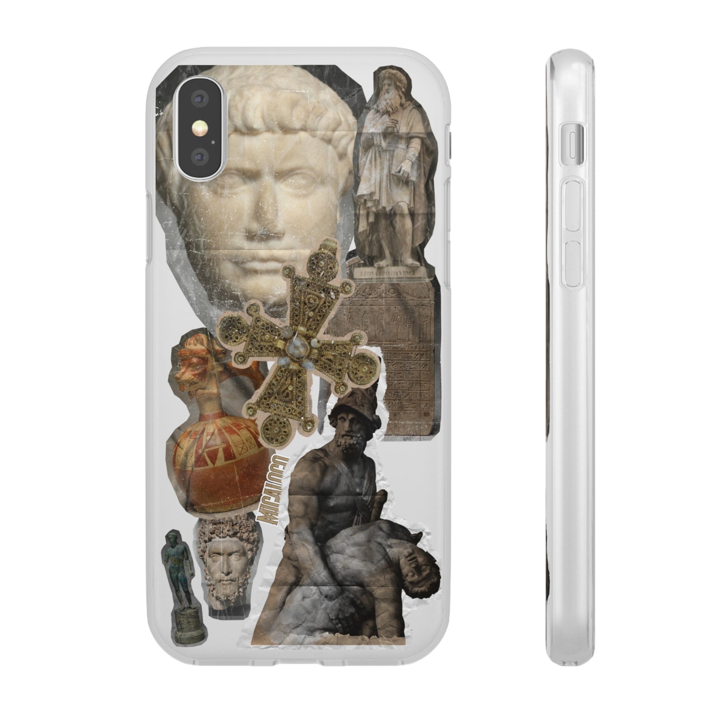 VINTAGE STICKER IPHONE FLEXI PHONECASE