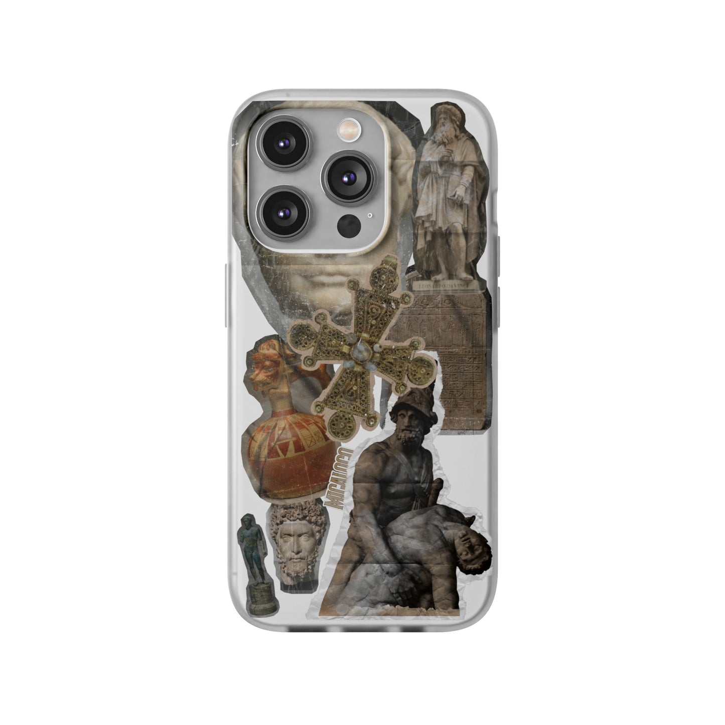 VINTAGE STICKER IPHONE FLEXI PHONECASE