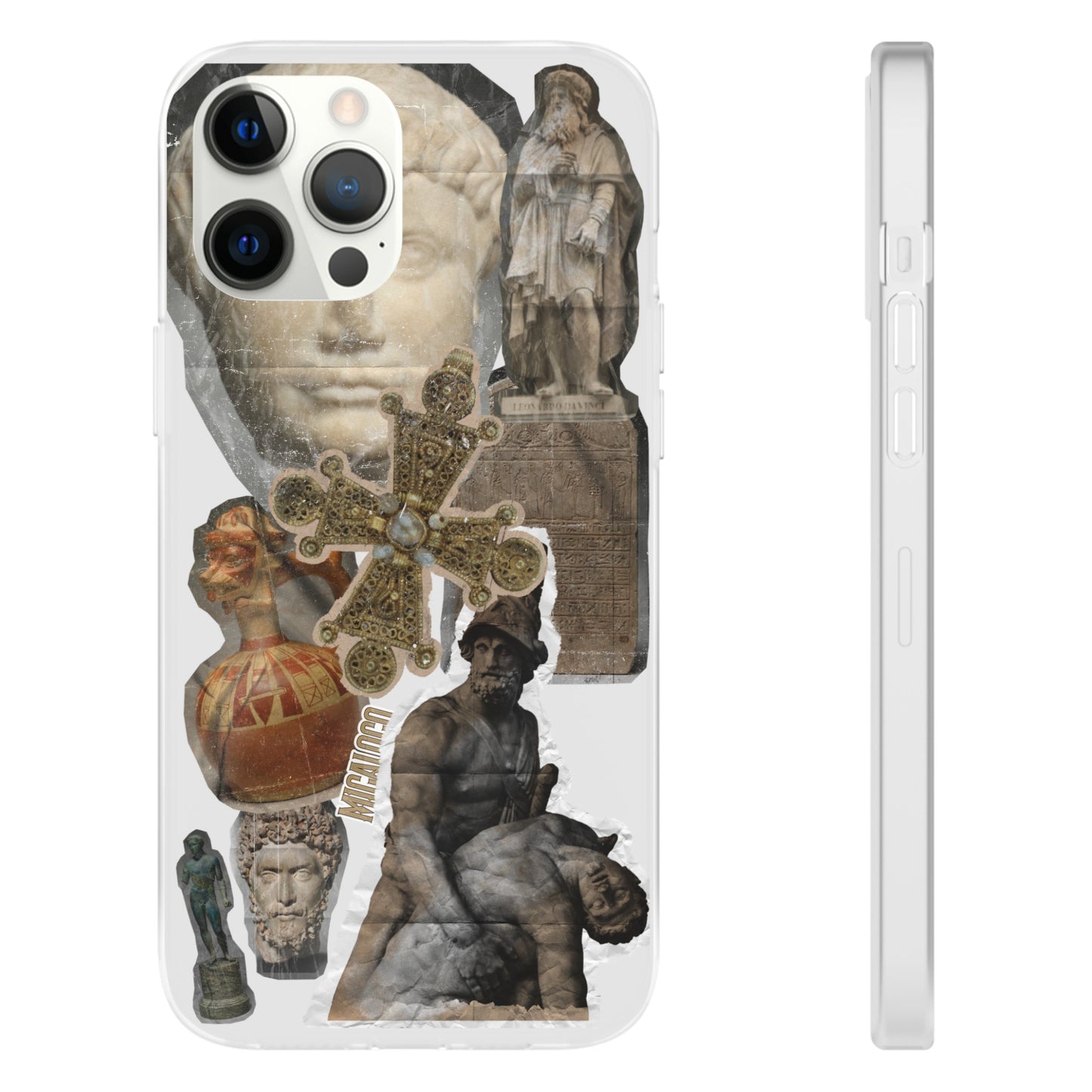 VINTAGE STICKER IPHONE FLEXI PHONECASE