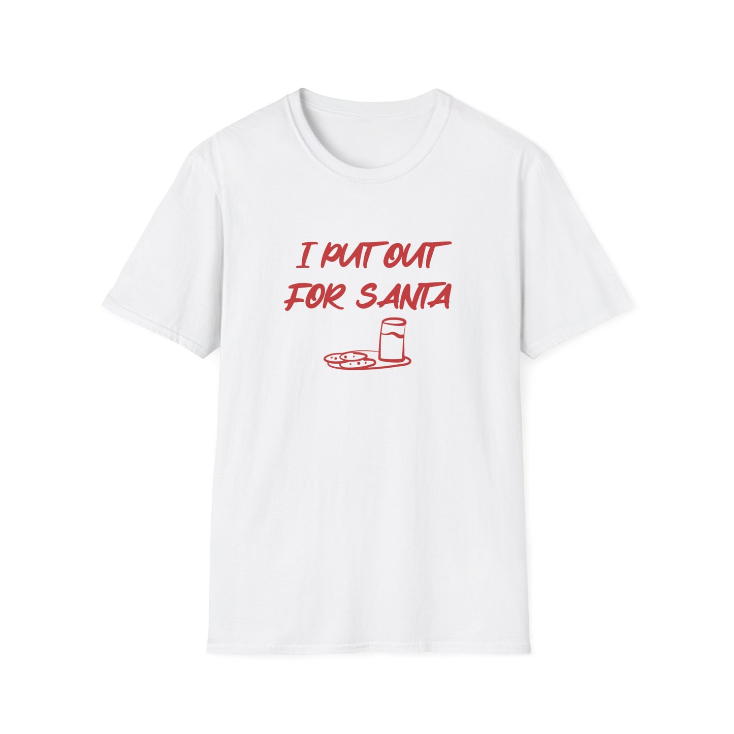 I PUT OUT FOR SANTA CHRISTMAS CLASSIC FIT T-SHIRT (RED)