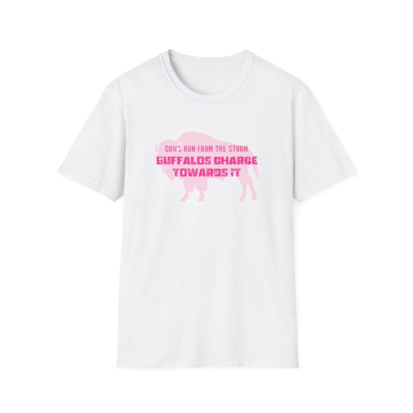 BUFFALO QUOTE PINK CLASSIC FIT T-SHIRT