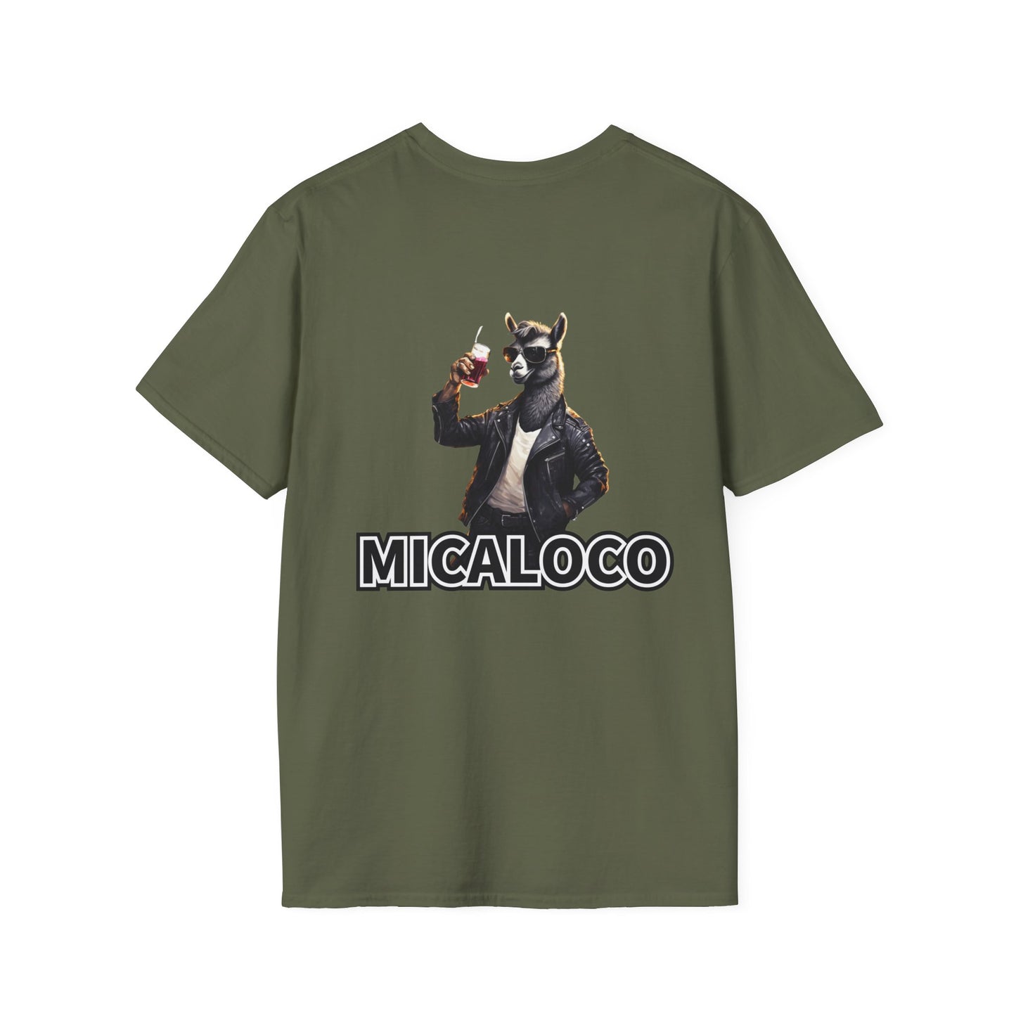 MICALOCO LLAMA BACK LOGO CLASSIC FIT T-SHIRT
