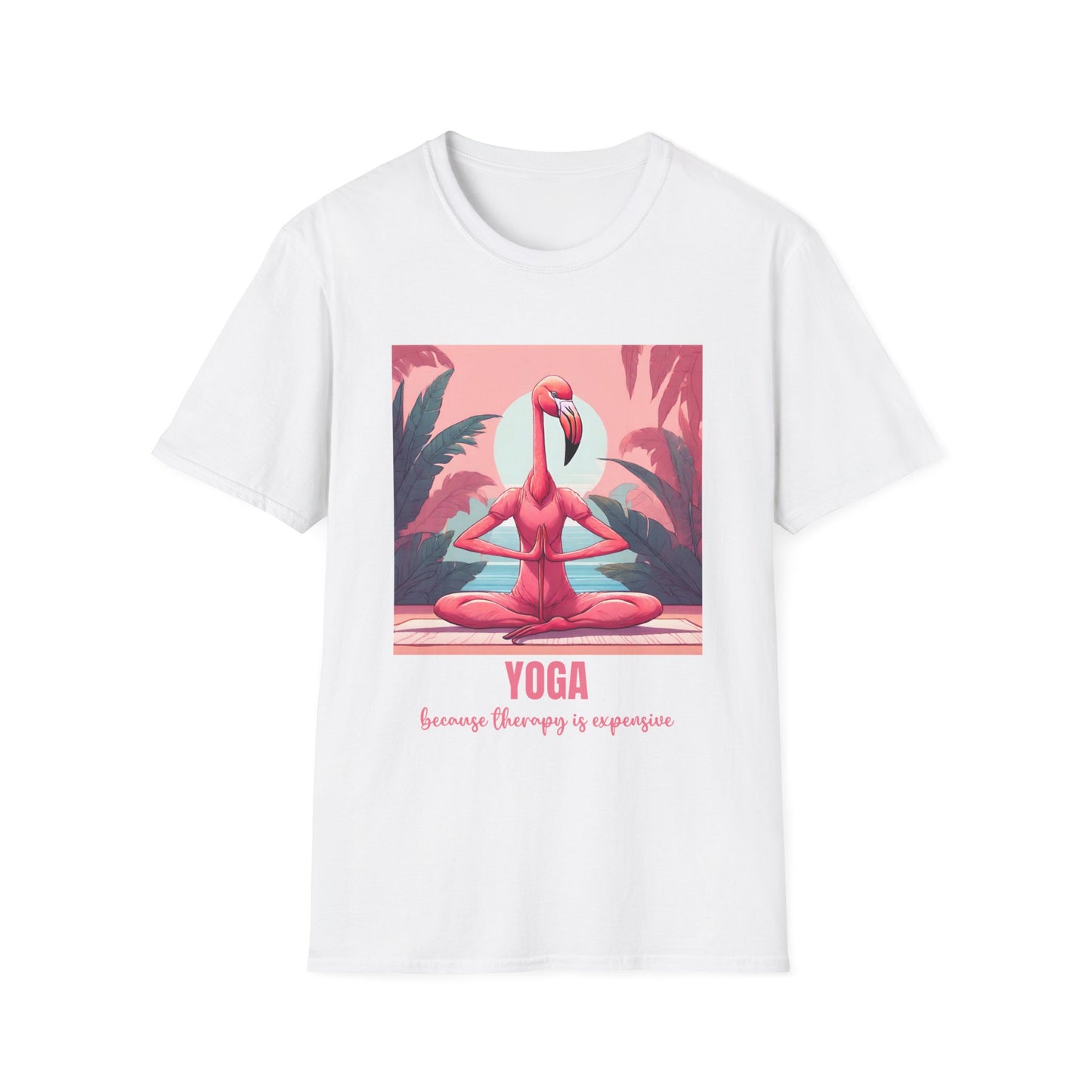 YOGA BECAUSE THERAPY IS EXPENSIVE CLASSIC FIT T-SHIRT