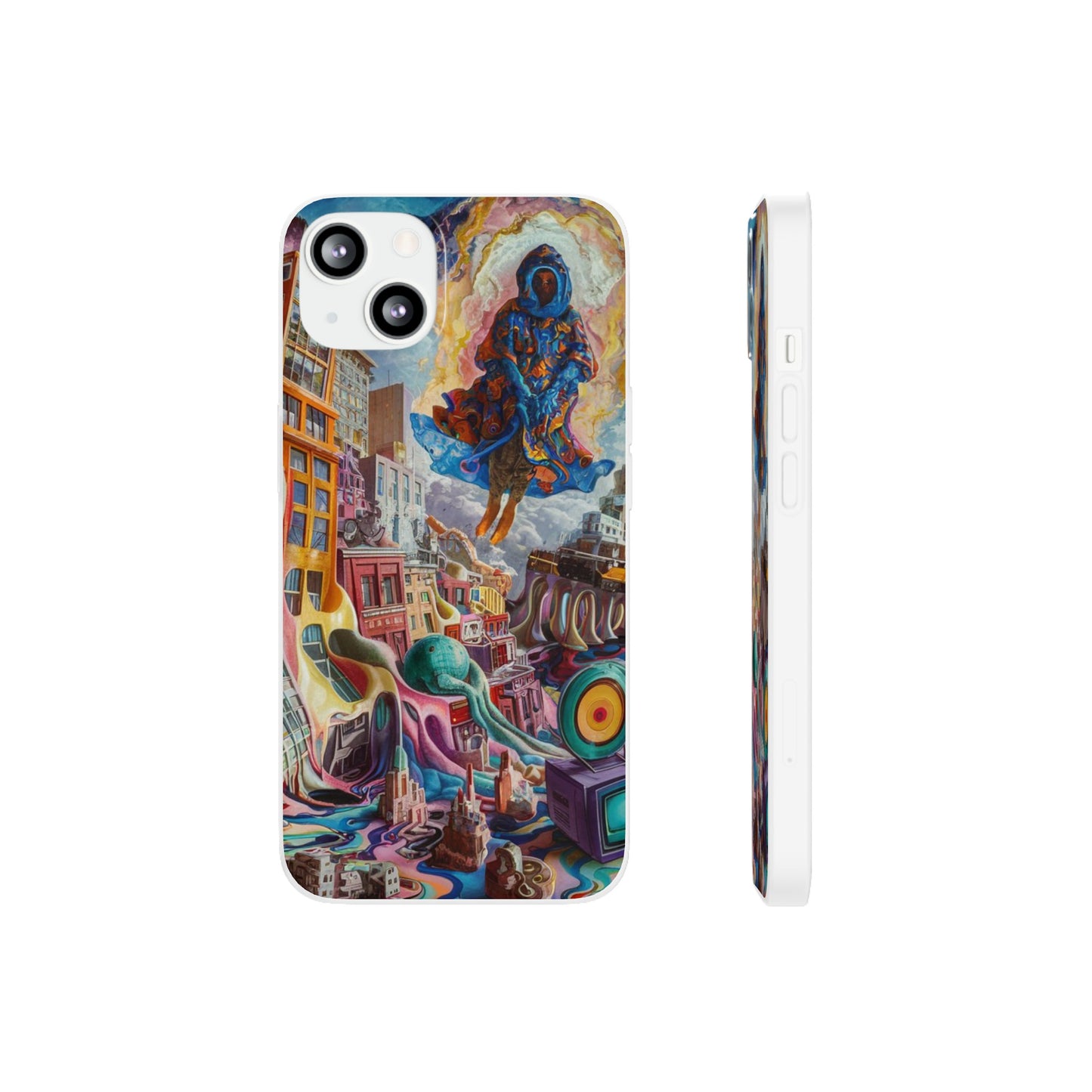 DRIPPY CITY ART IPHONE FLEXI PHONECASE