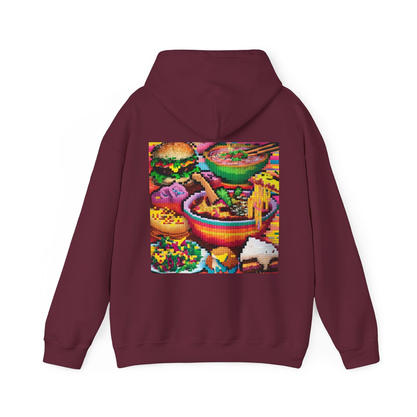 PIXELATED FOOD CLASSIC HOODIE