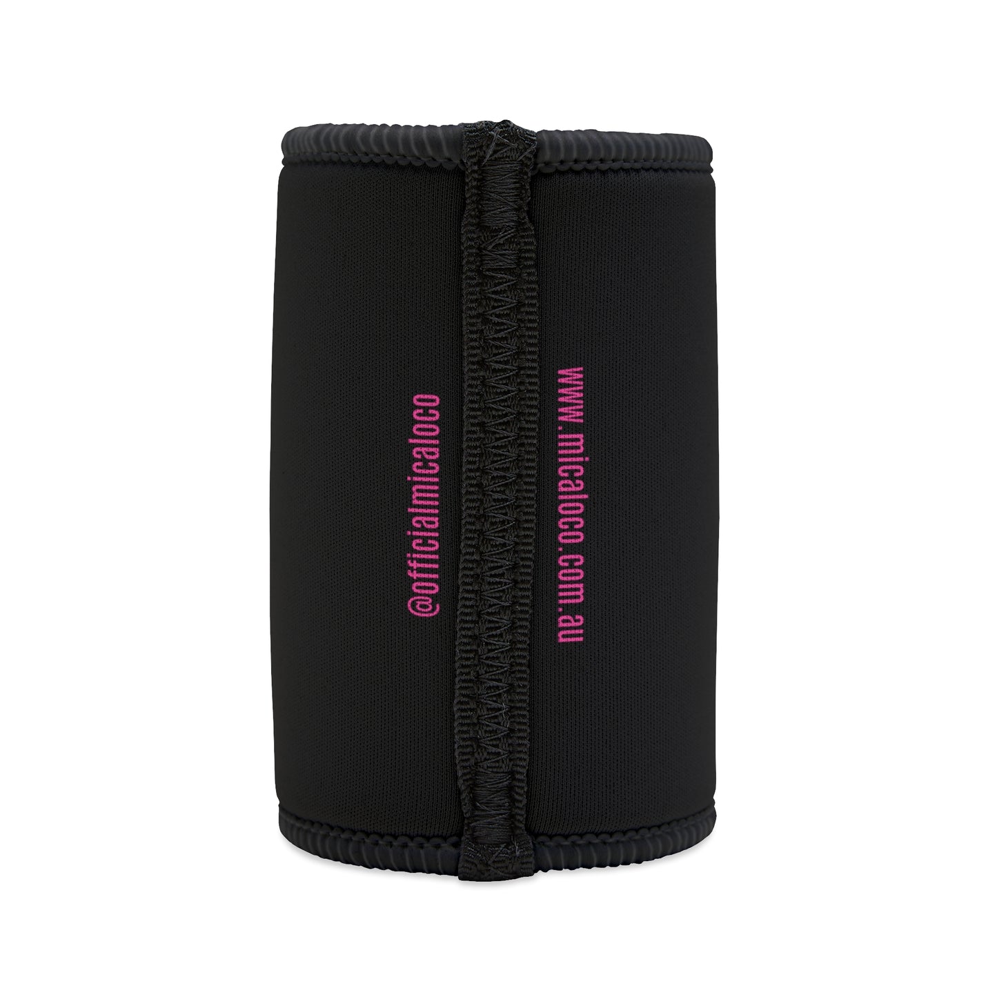 AUSSIE OI (WHT, PINK) BLACK STUBBY COOLER