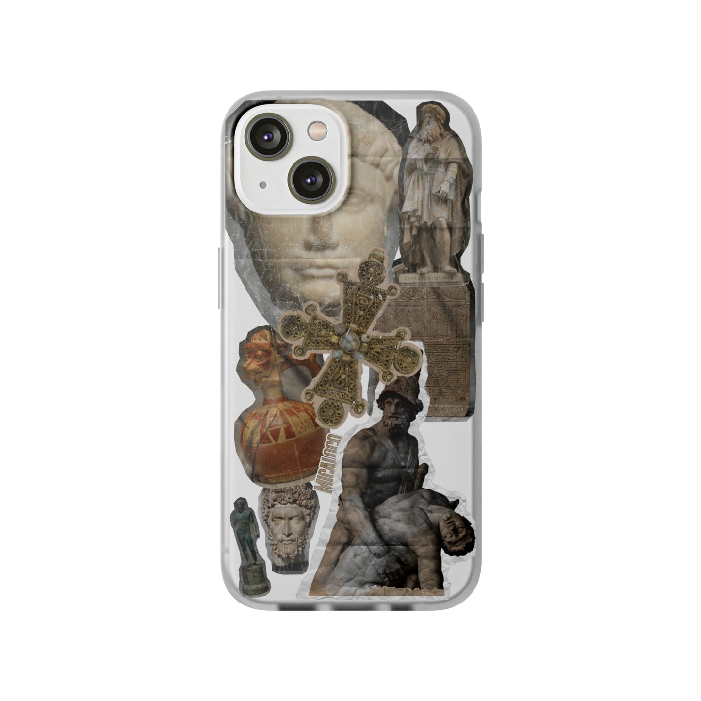 VINTAGE STICKER IPHONE FLEXI PHONECASE