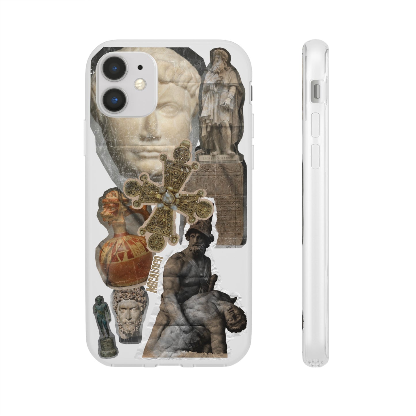 VINTAGE STICKER IPHONE FLEXI PHONECASE