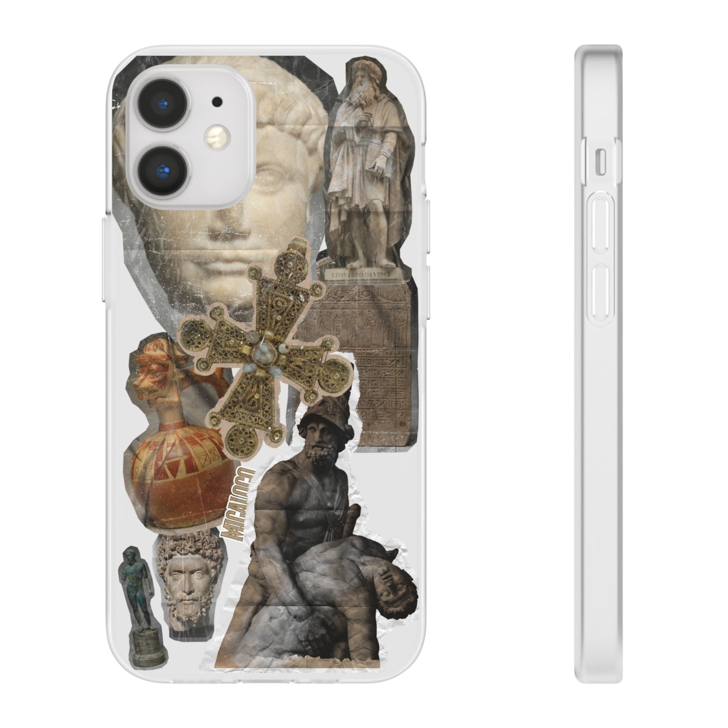 VINTAGE STICKER IPHONE FLEXI PHONECASE