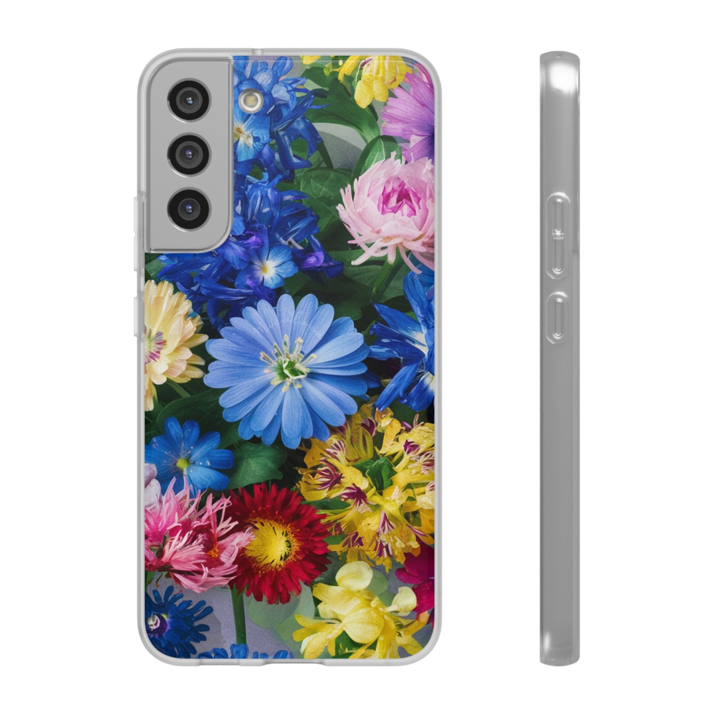 COLOURFUL FLOWER SAMSUNG FLEXI PHONECASE