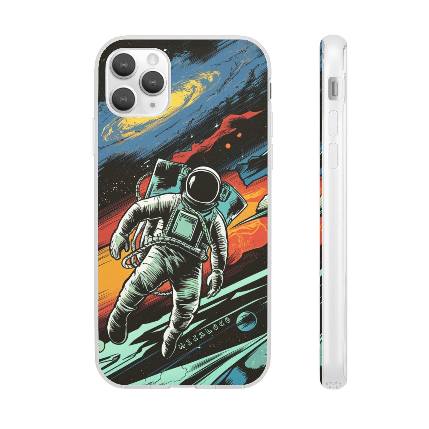 SPACEMAN IPHONE FLEXI PHONECASE