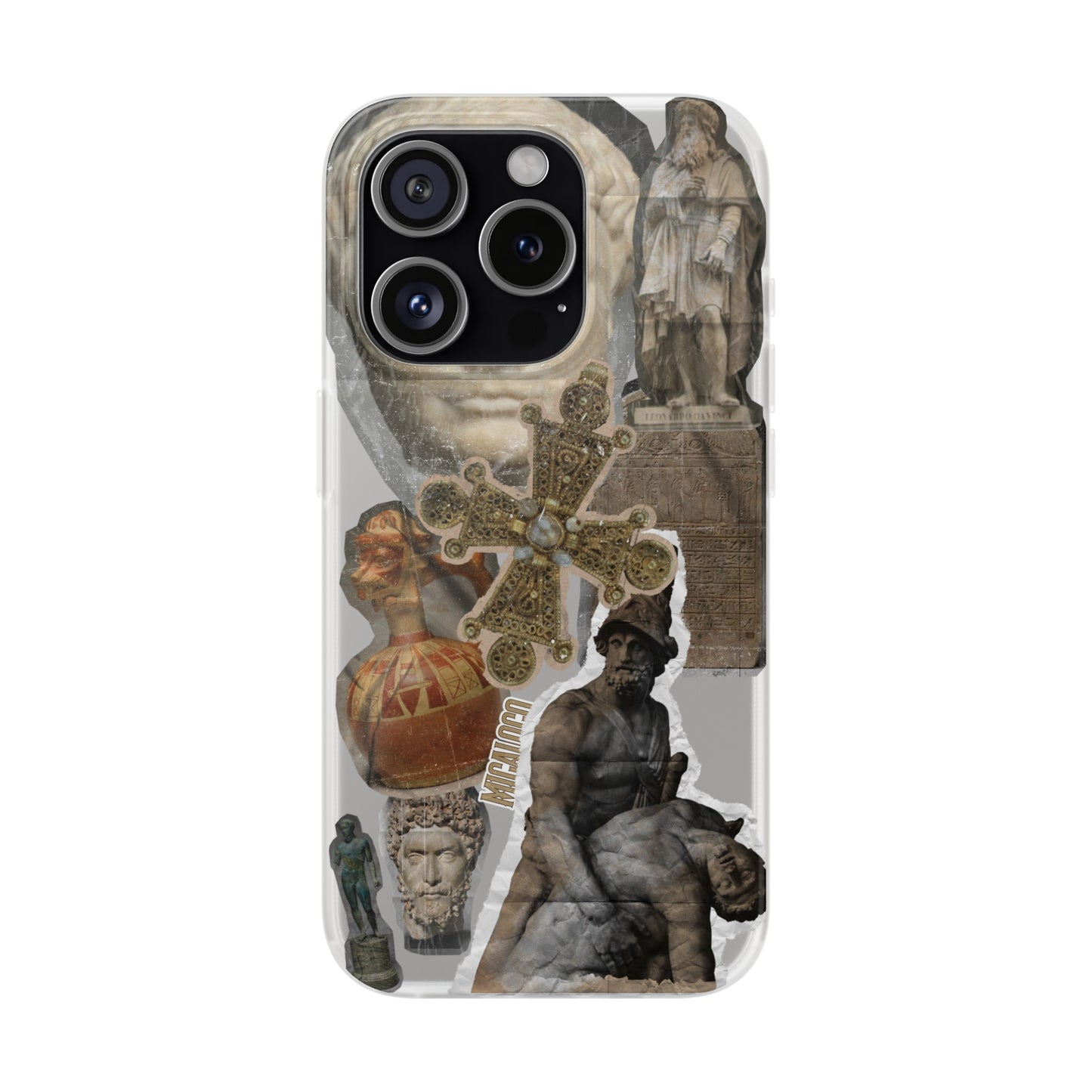 VINTAGE STICKER IPHONE FLEXI PHONECASE