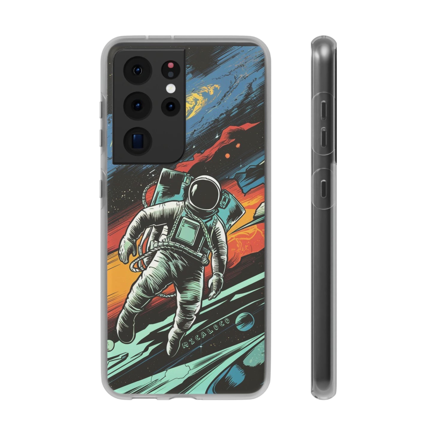 SPACEMAN SAMSUNG FLEXI PHONECASE