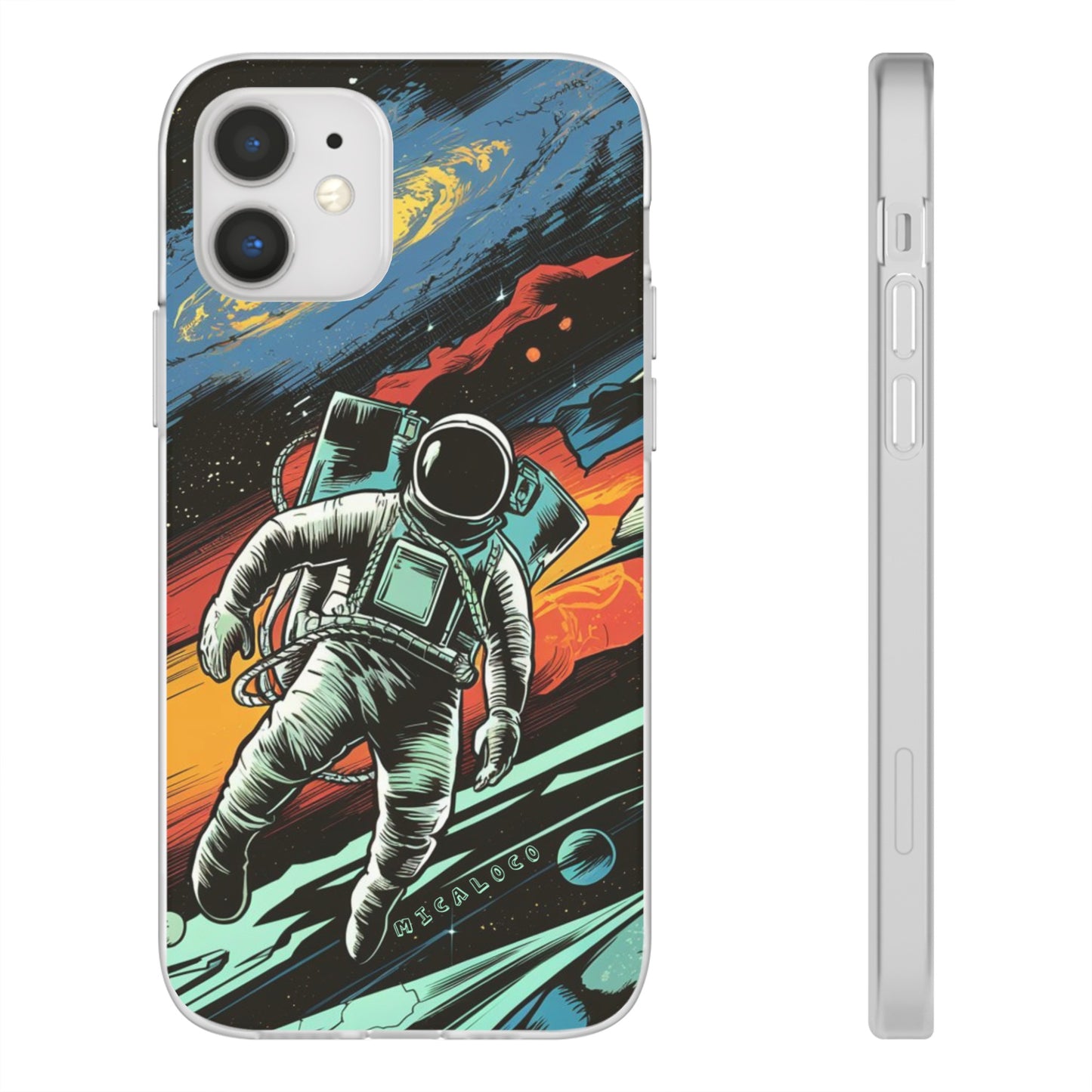 SPACEMAN IPHONE FLEXI PHONECASE