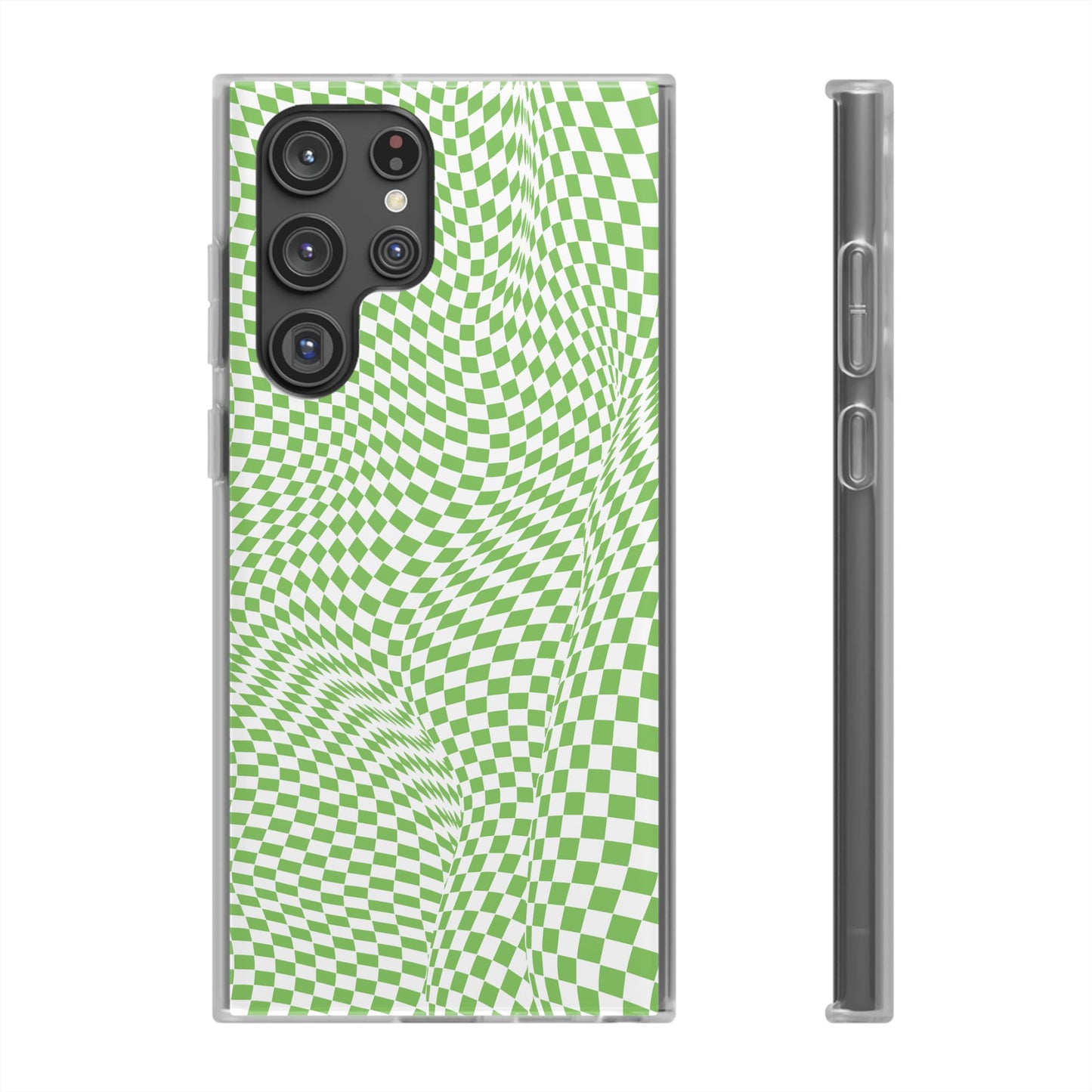 TRIPPY GREEN CHECKERED SAMSUNG FLEXI PHONECASE