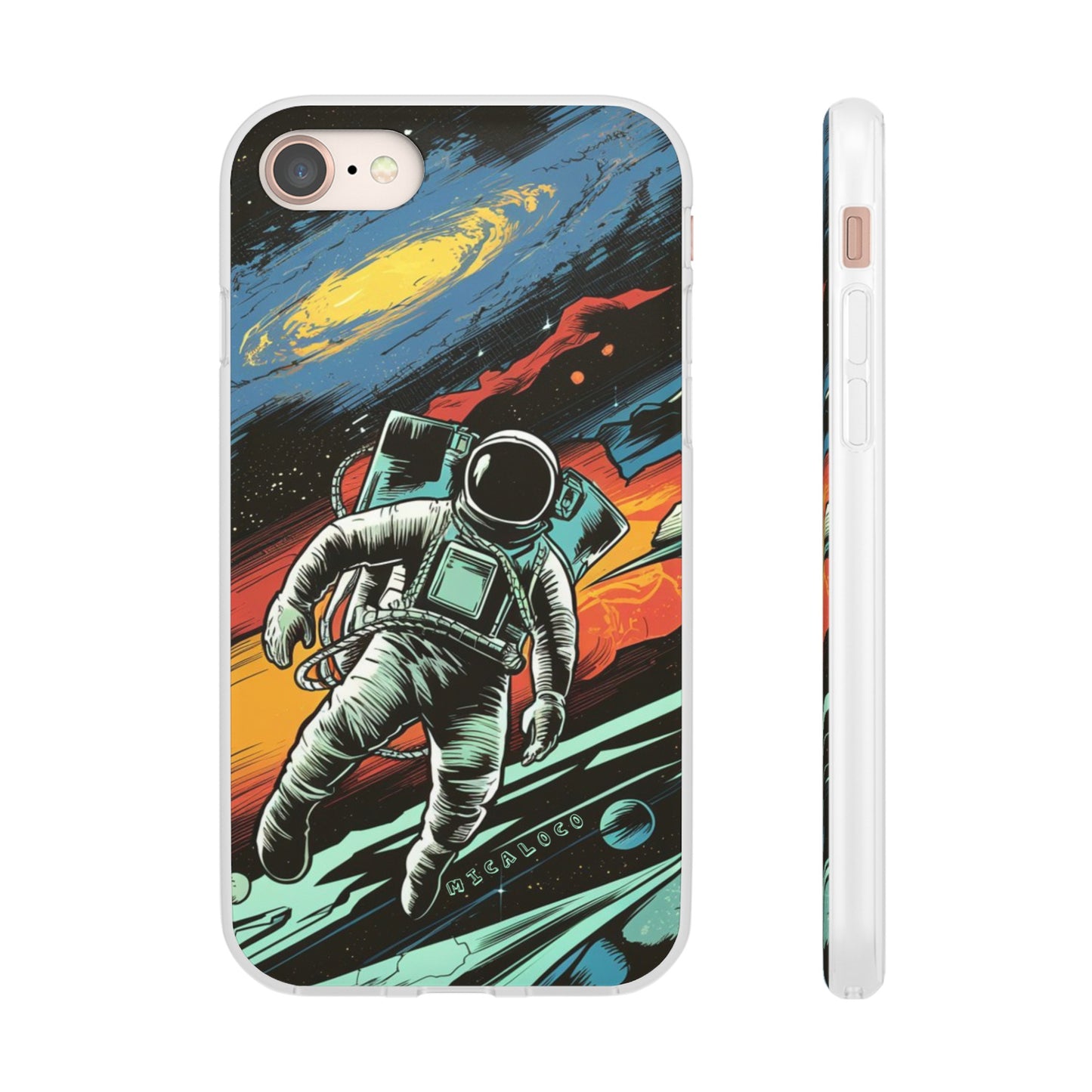 SPACEMAN IPHONE FLEXI PHONECASE