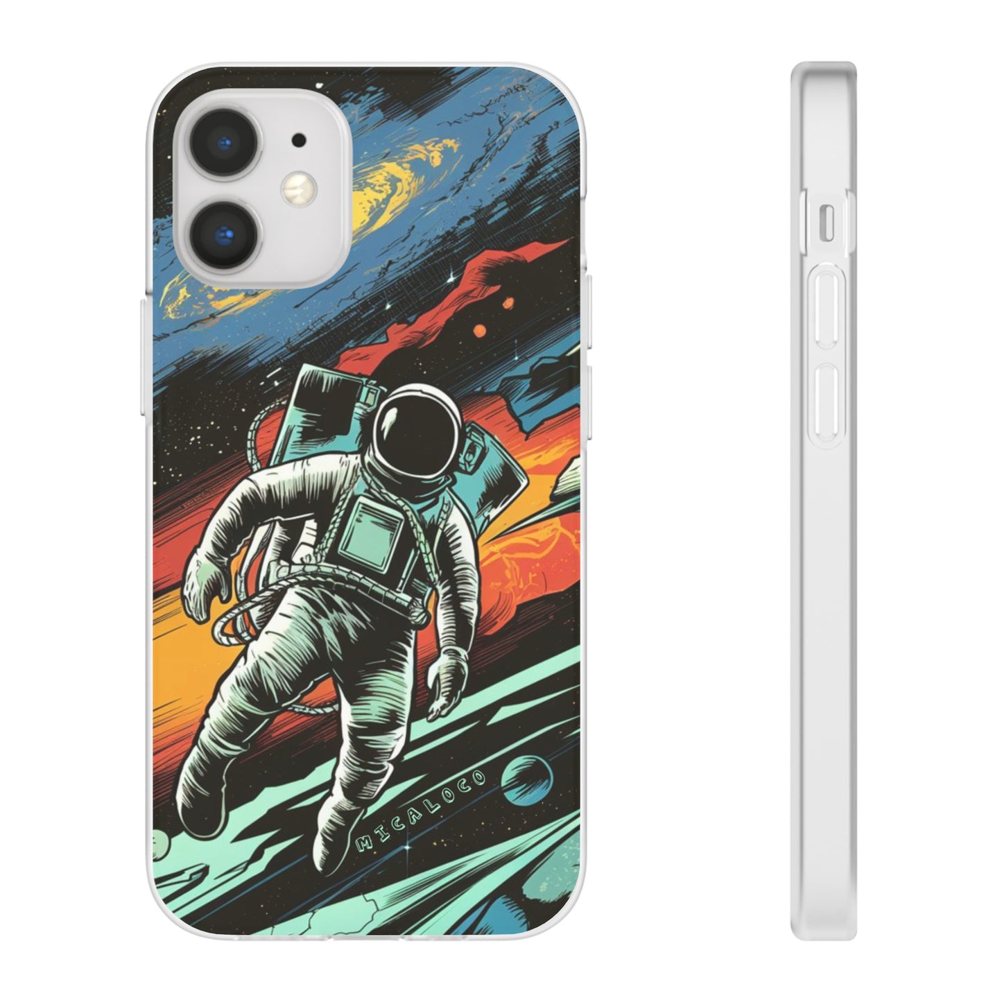 SPACEMAN IPHONE FLEXI PHONECASE