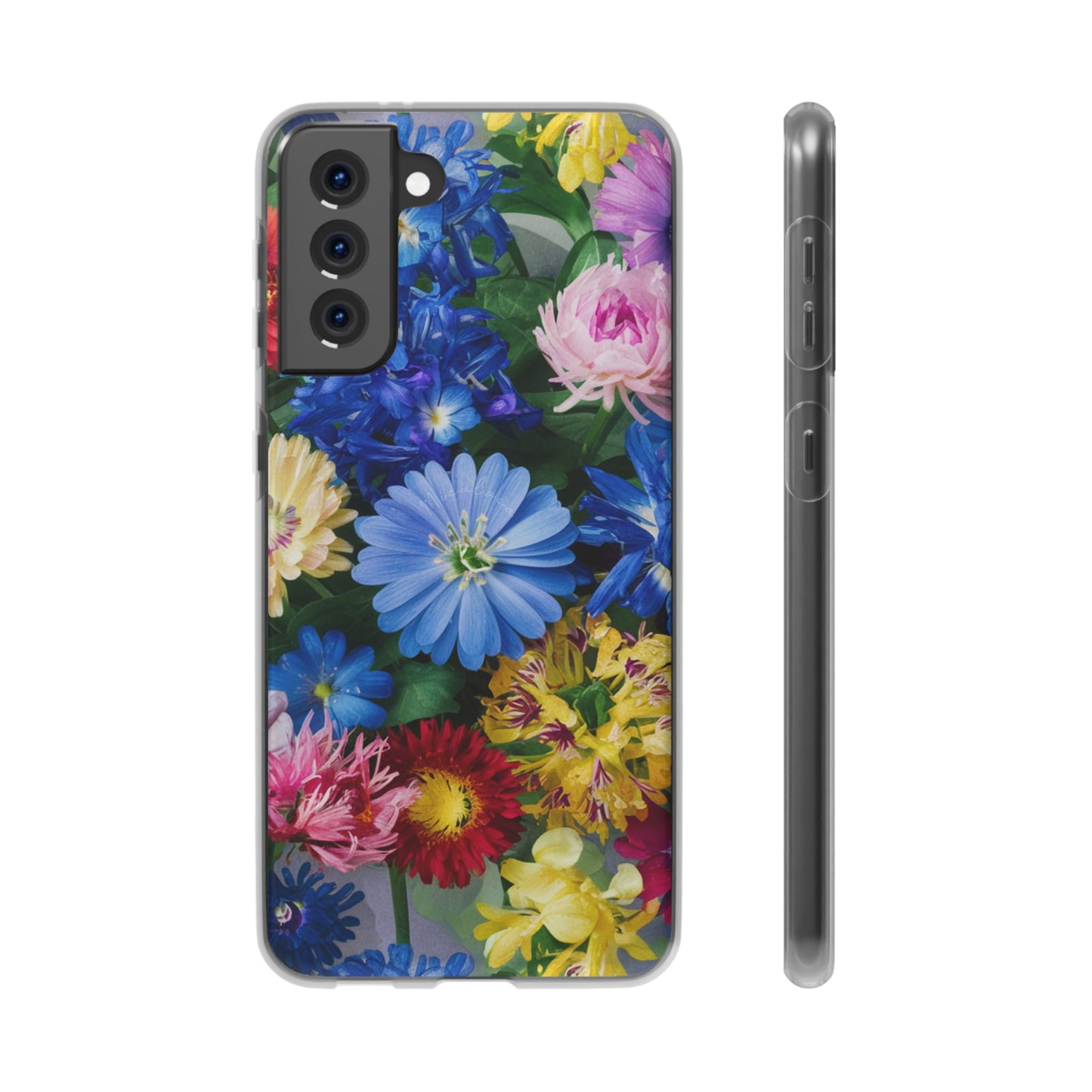 COLOURFUL FLOWER SAMSUNG FLEXI PHONECASE