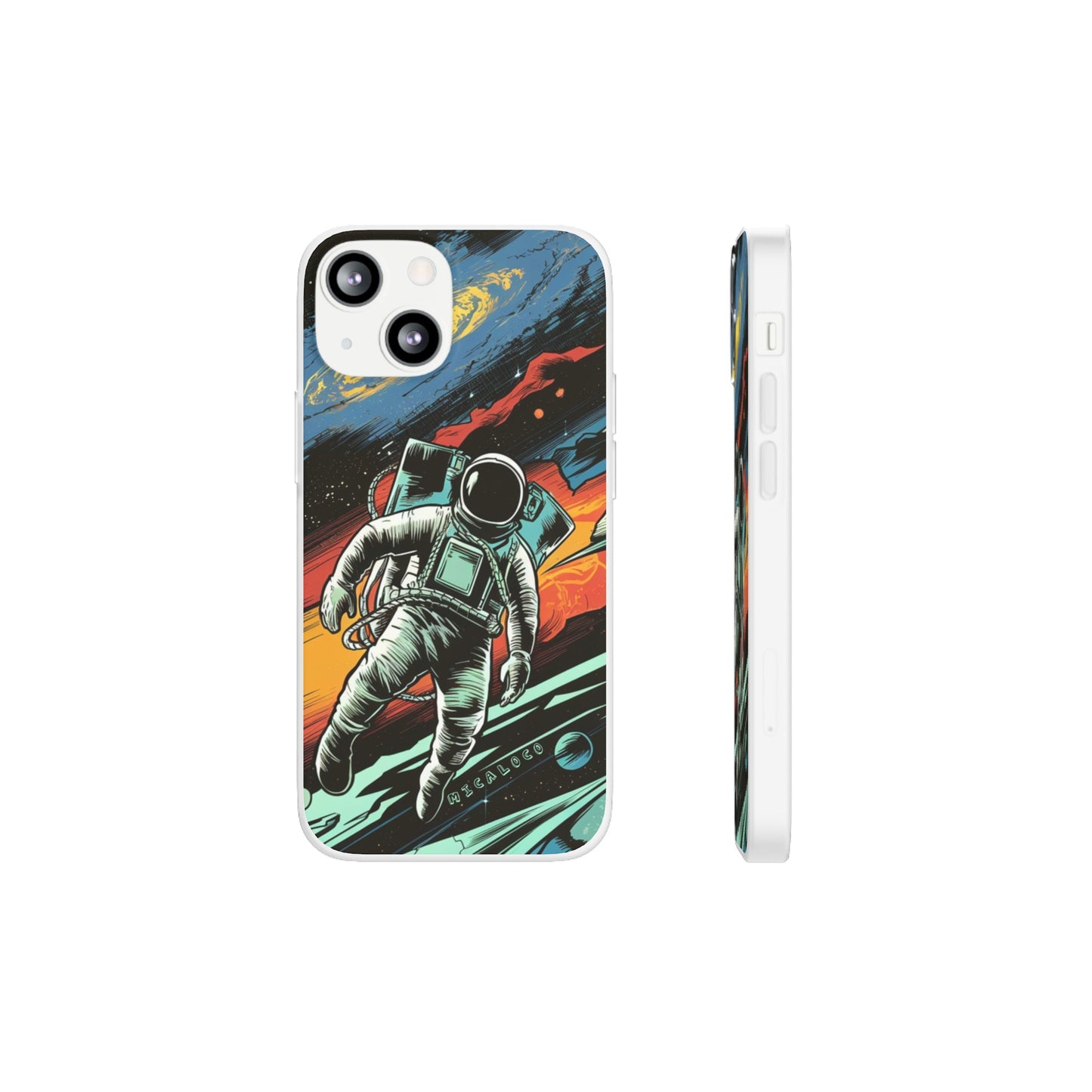 SPACEMAN IPHONE FLEXI PHONECASE