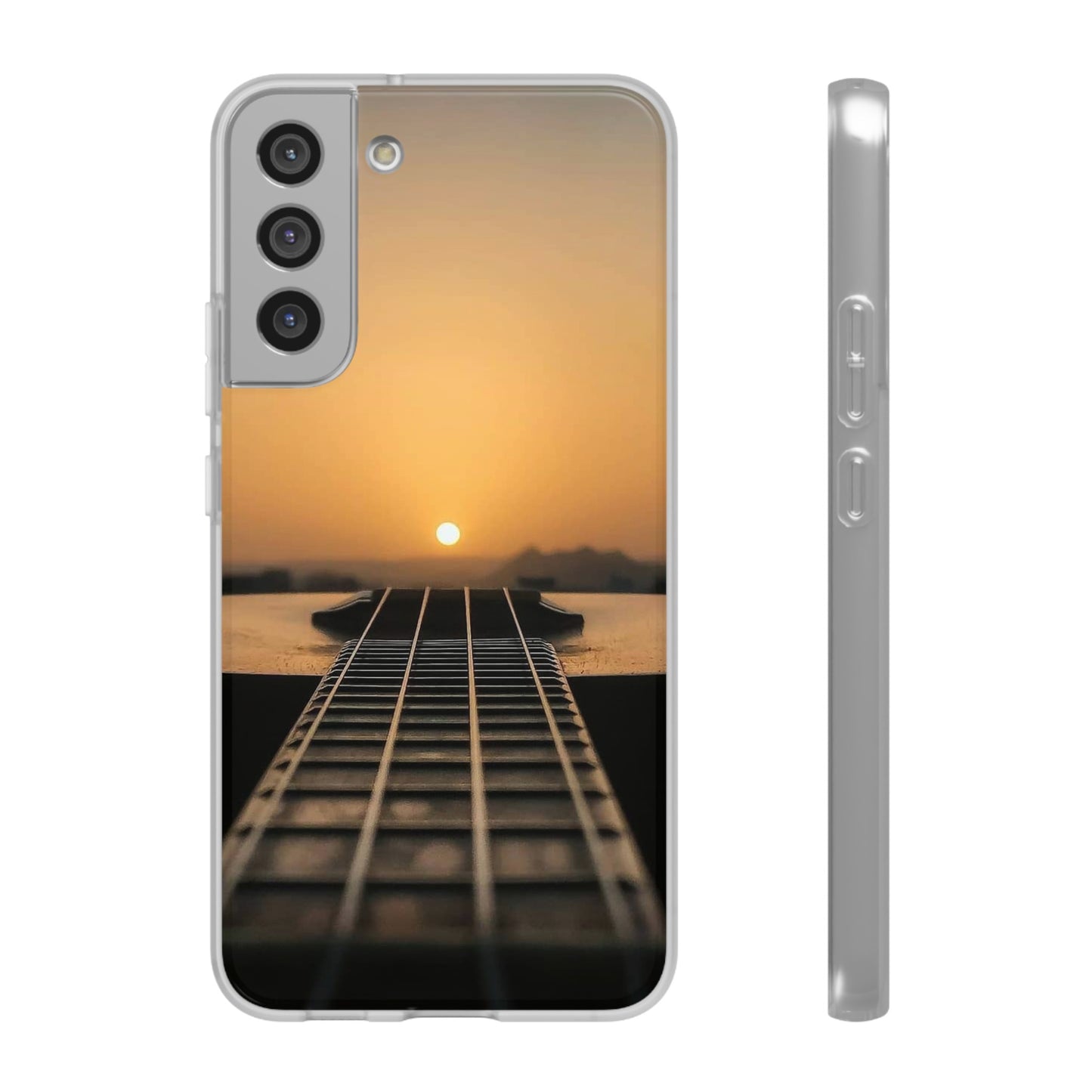 SUNSET ON GUITAR SAMSUNG FLEXI PHONECASE