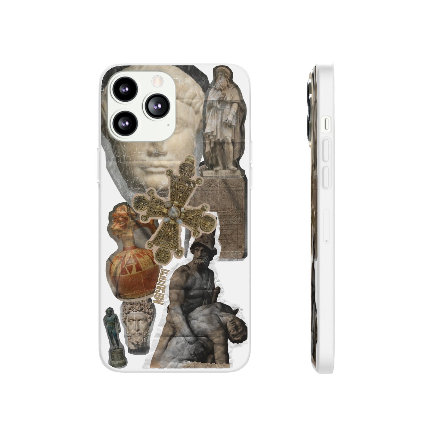 VINTAGE STICKER IPHONE FLEXI PHONECASE