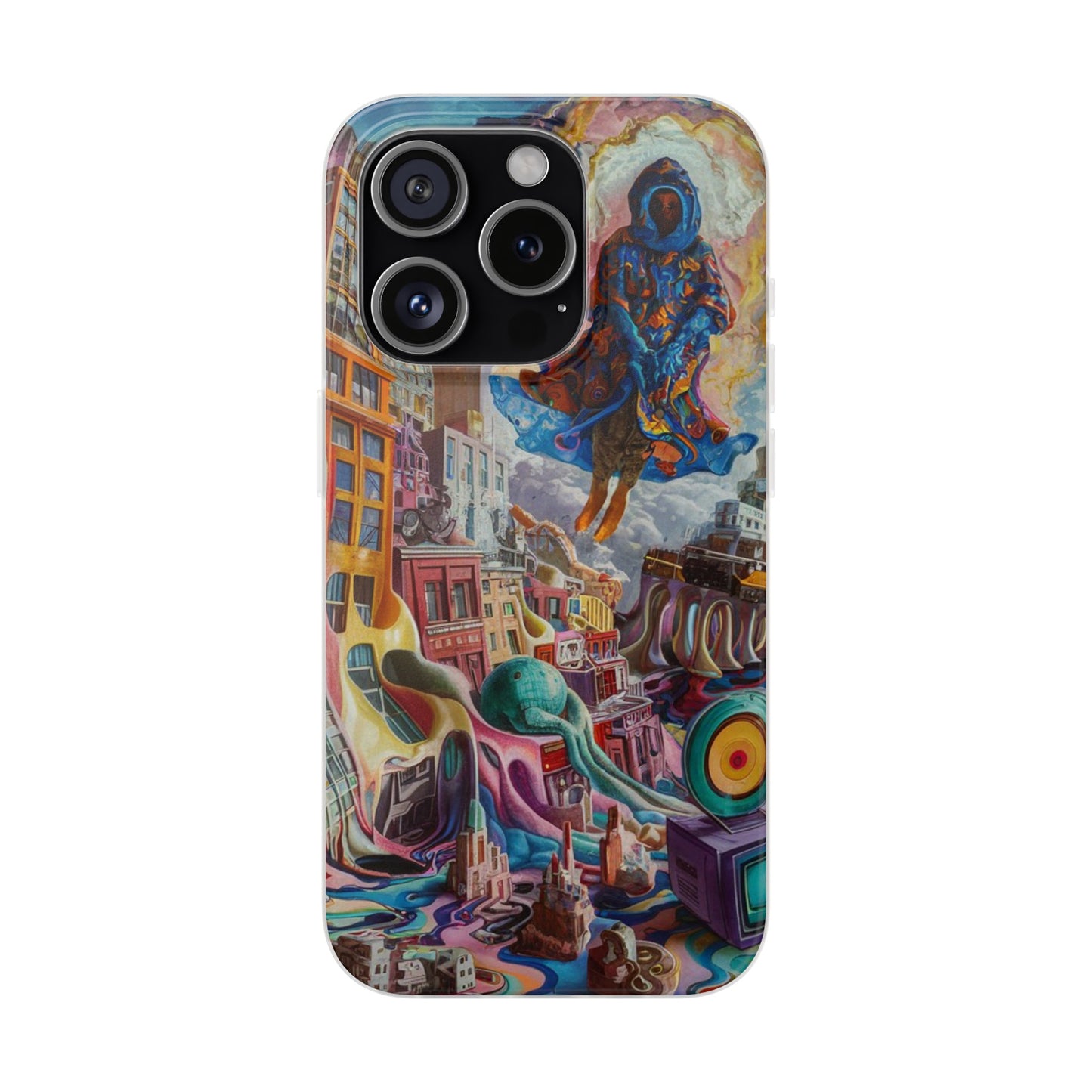 DRIPPY CITY ART IPHONE FLEXI PHONECASE