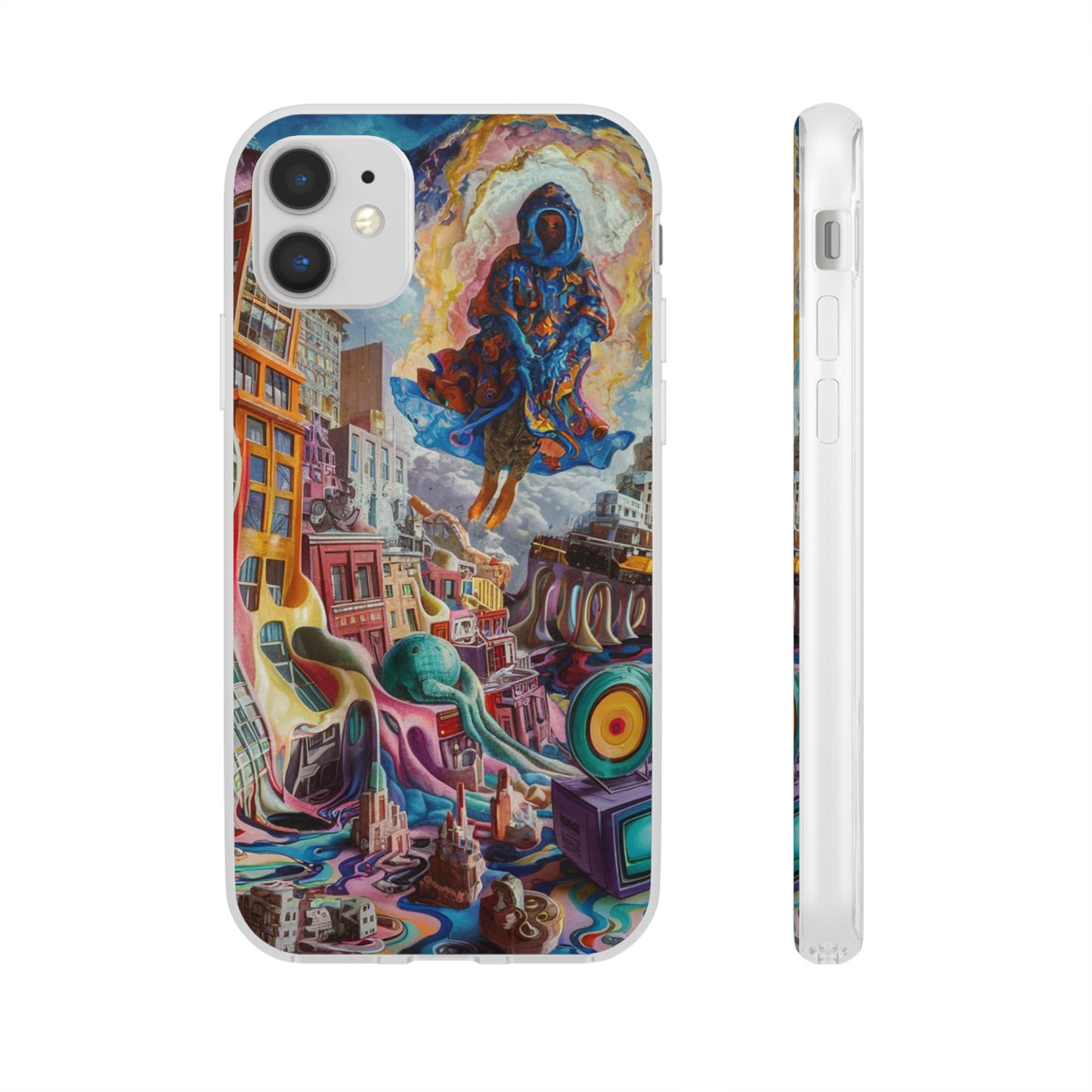 DRIPPY CITY ART IPHONE FLEXI PHONECASE