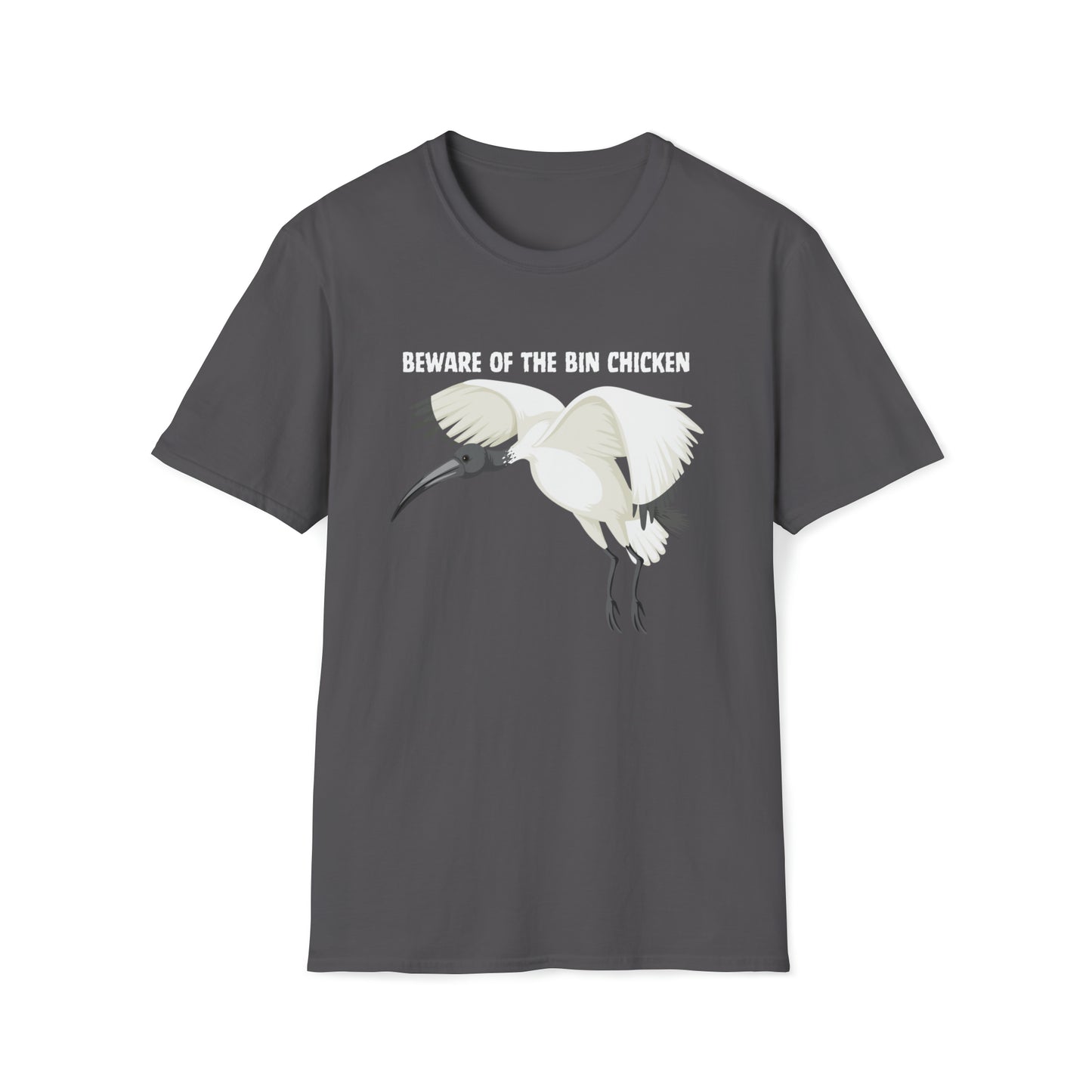 BEWARE OF THE BIN CHICKEN T-SHIRT