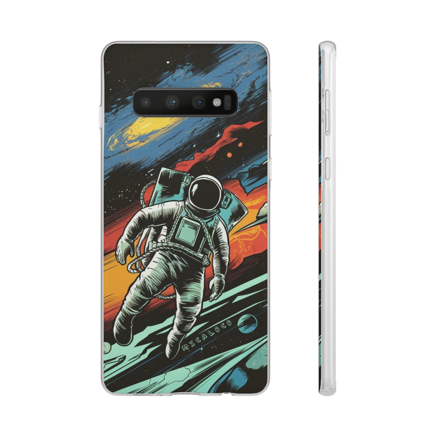 SPACEMAN SAMSUNG FLEXI PHONECASE