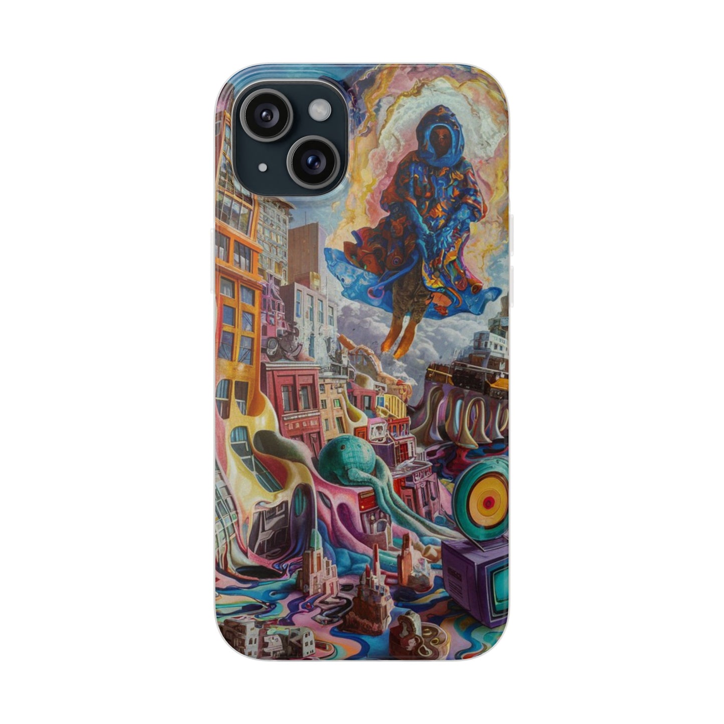 DRIPPY CITY ART IPHONE FLEXI PHONECASE