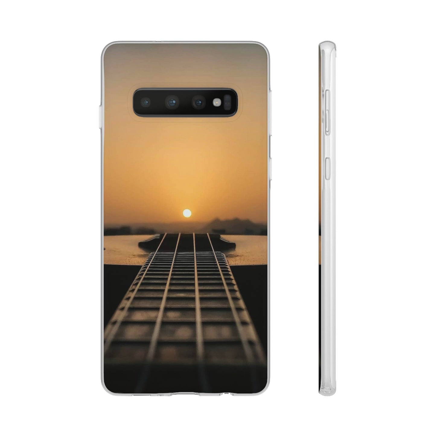 SUNSET ON GUITAR SAMSUNG FLEXI PHONECASE