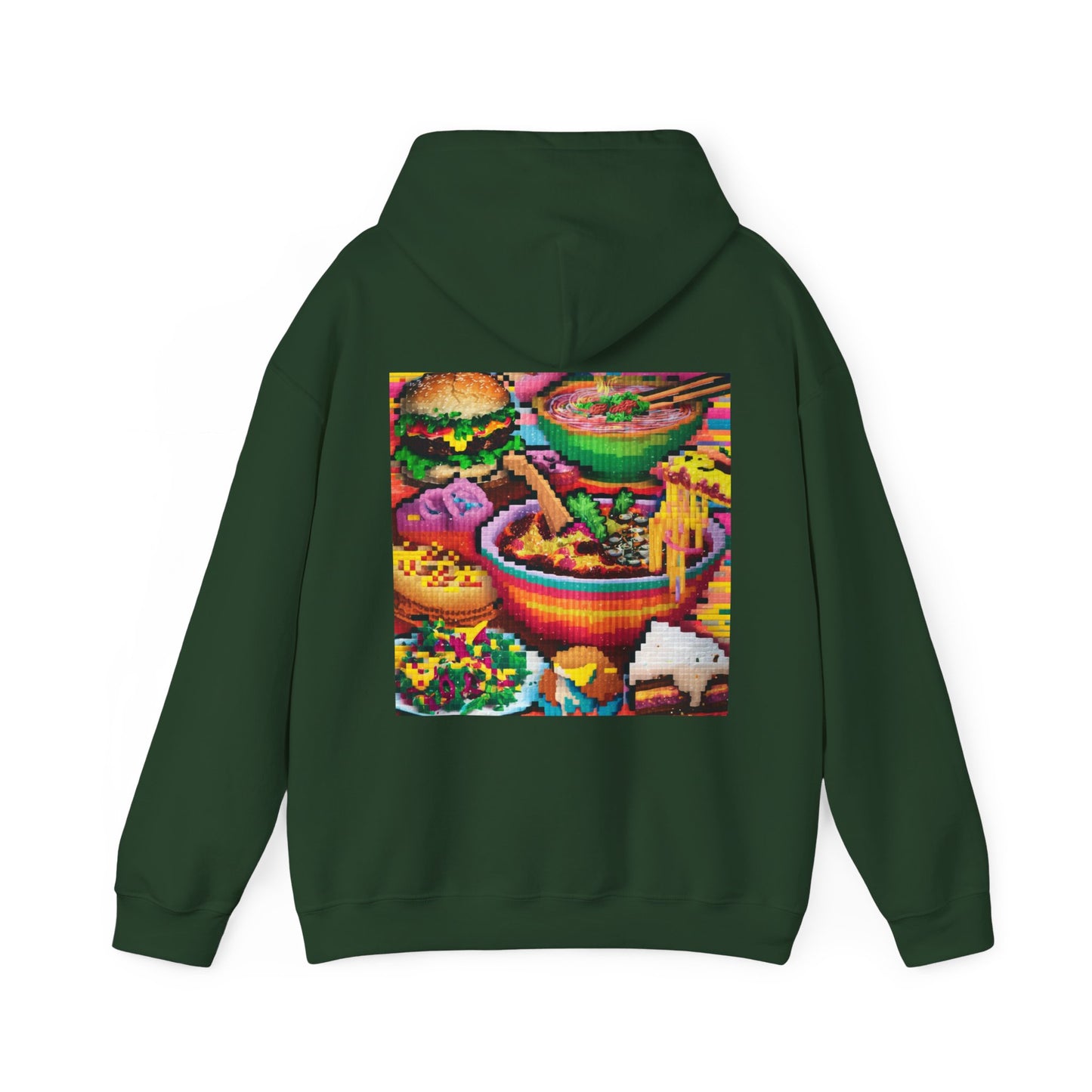 PIXELATED FOOD CLASSIC HOODIE