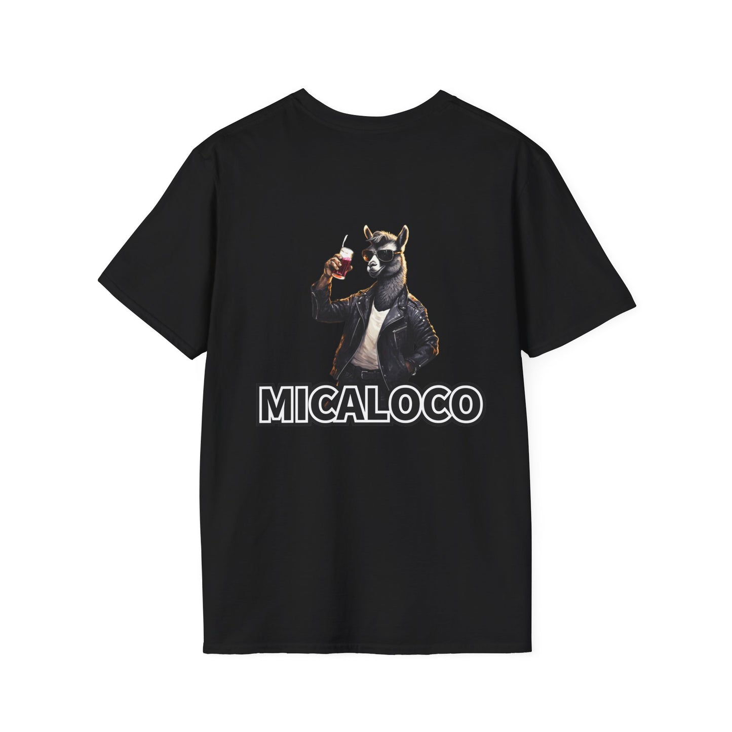 MICALOCO LLAMA BACK LOGO CLASSIC FIT T-SHIRT