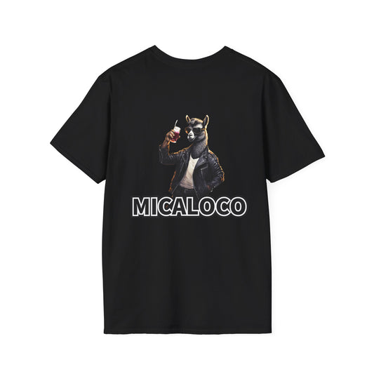 MICALOCO LLAMA BACK LOGO CLASSIC FIT T-SHIRT