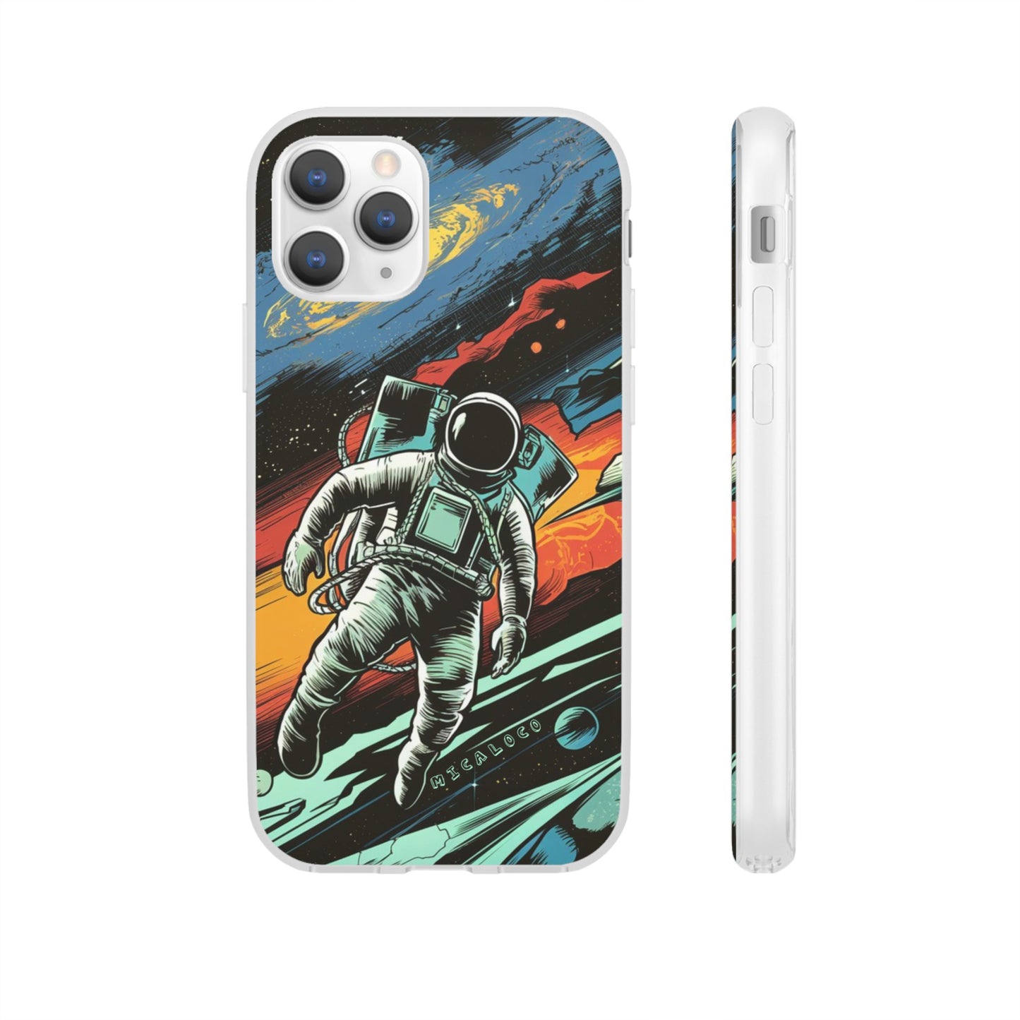SPACEMAN IPHONE FLEXI PHONECASE