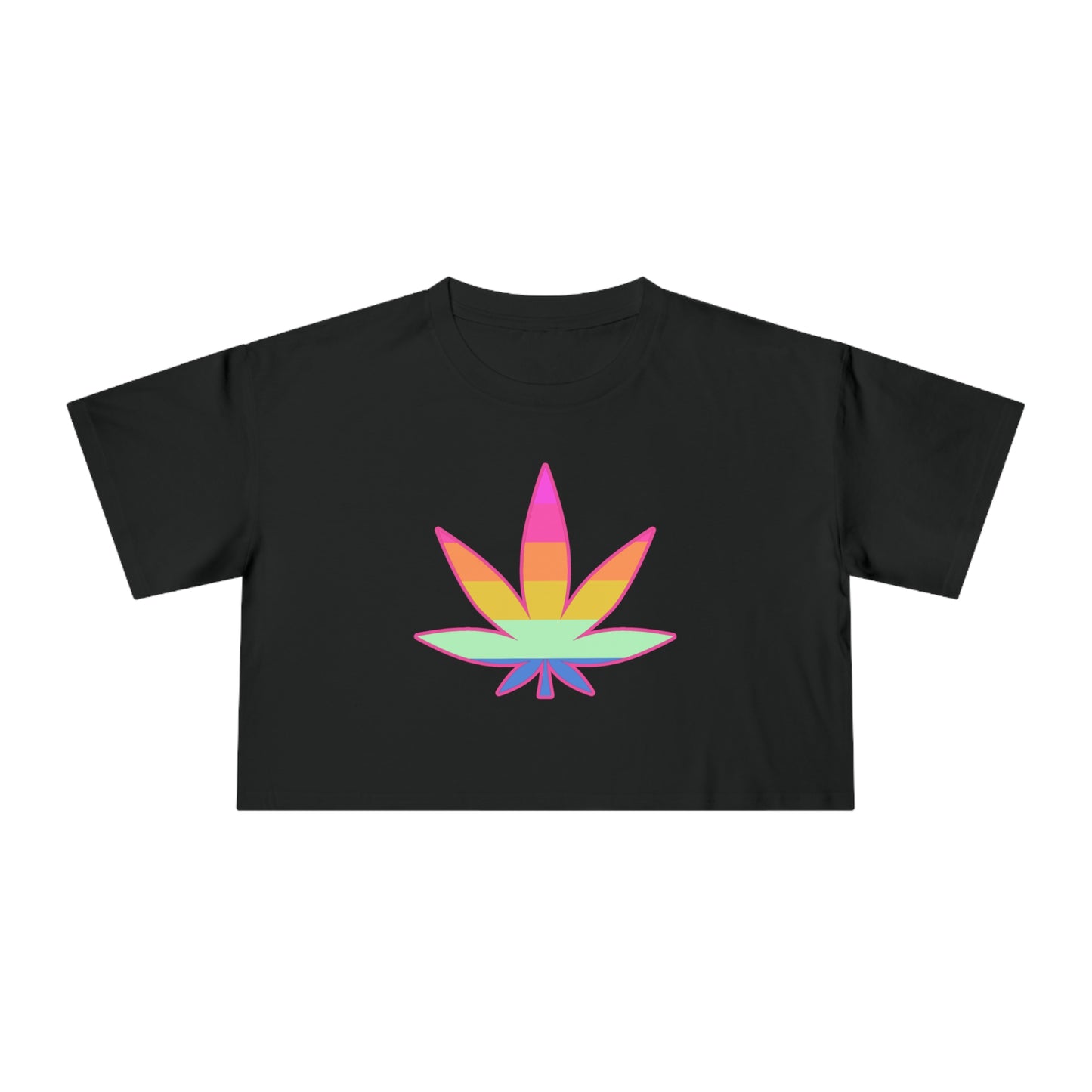 COLOURED MARYJANE CROP T-SHIRT