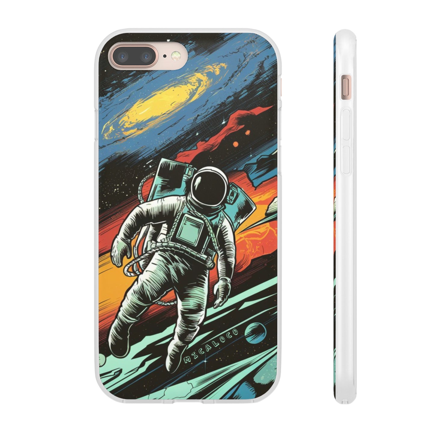 SPACEMAN IPHONE FLEXI PHONECASE
