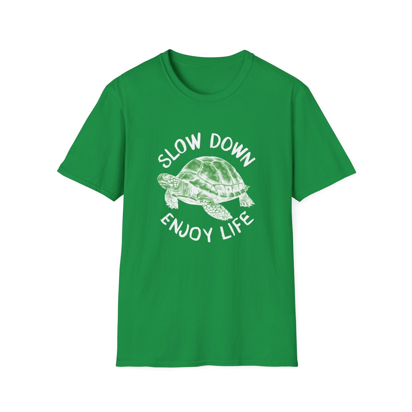 SLOW DOWN ENJOY LIFE TURTLE CLASSIC FIT T-SHIRT