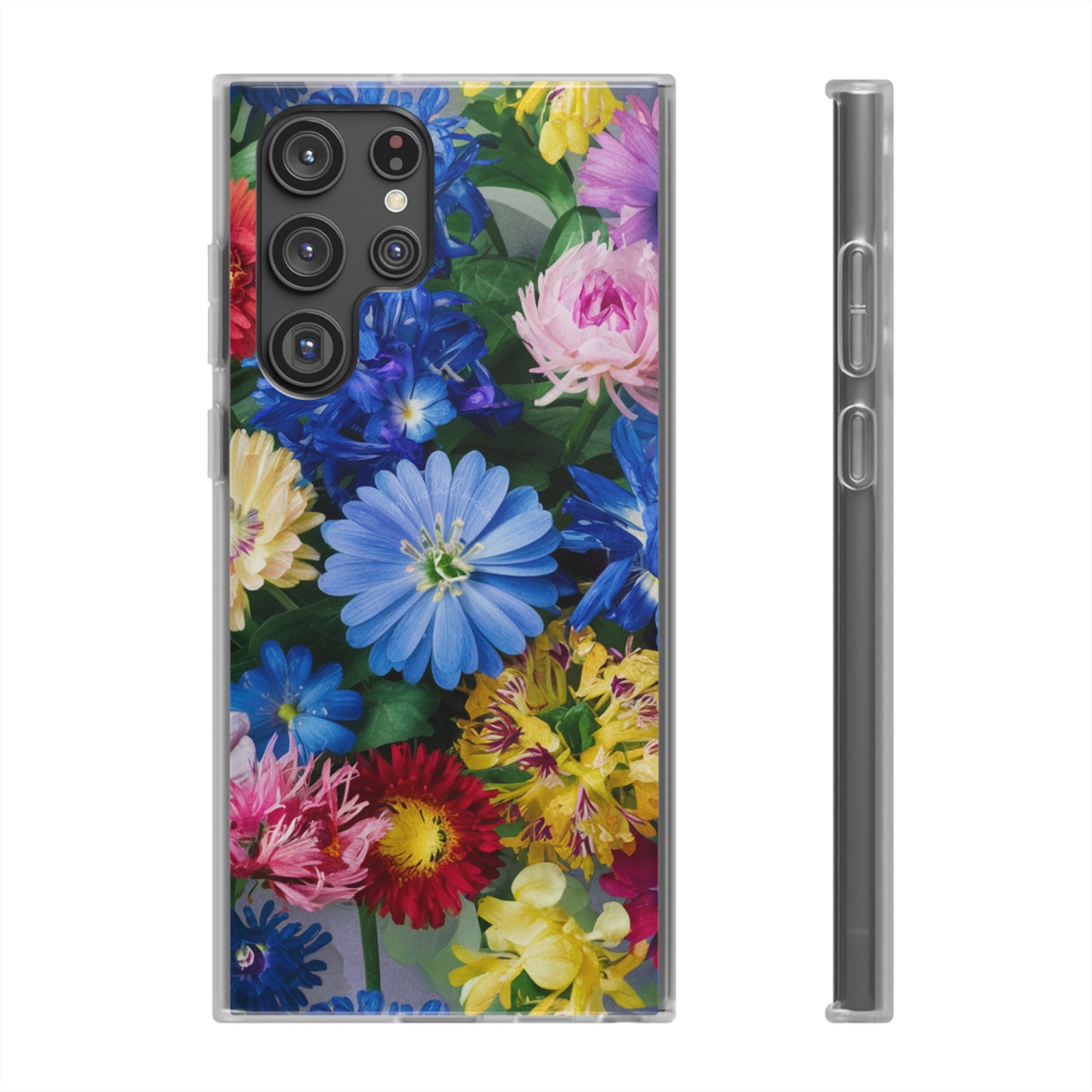 COLOURFUL FLOWER SAMSUNG FLEXI PHONECASE