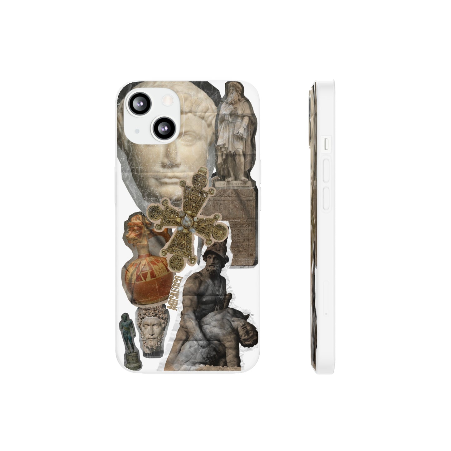 VINTAGE STICKER IPHONE FLEXI PHONECASE