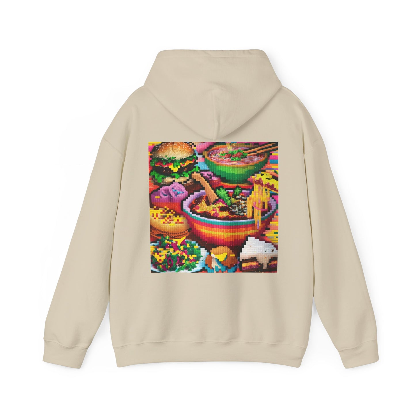PIXELATED FOOD CLASSIC HOODIE