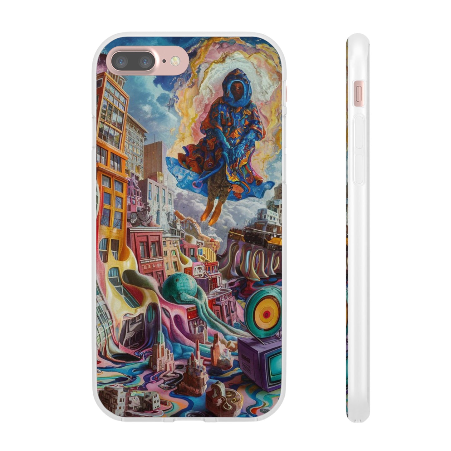 DRIPPY CITY ART IPHONE FLEXI PHONECASE