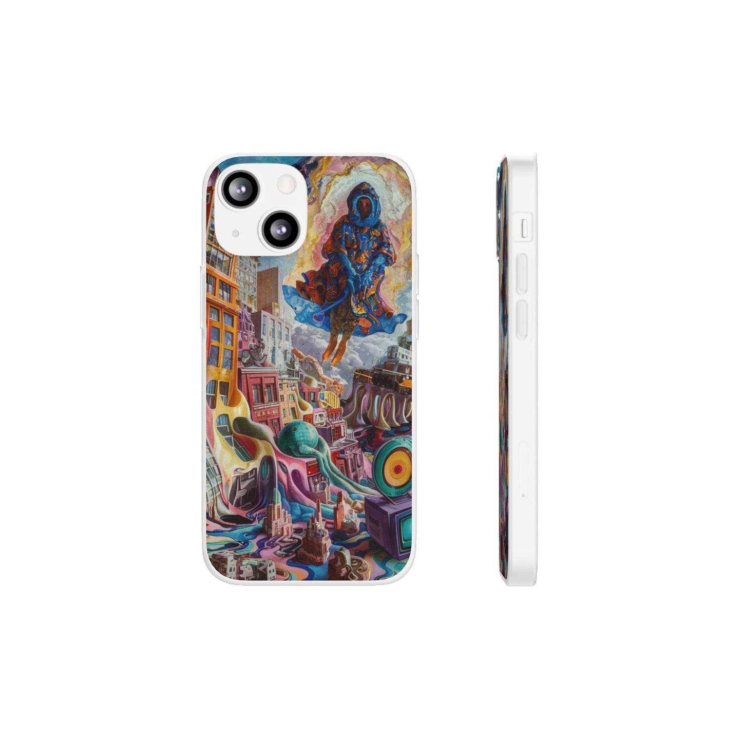 DRIPPY CITY ART IPHONE FLEXI PHONECASE