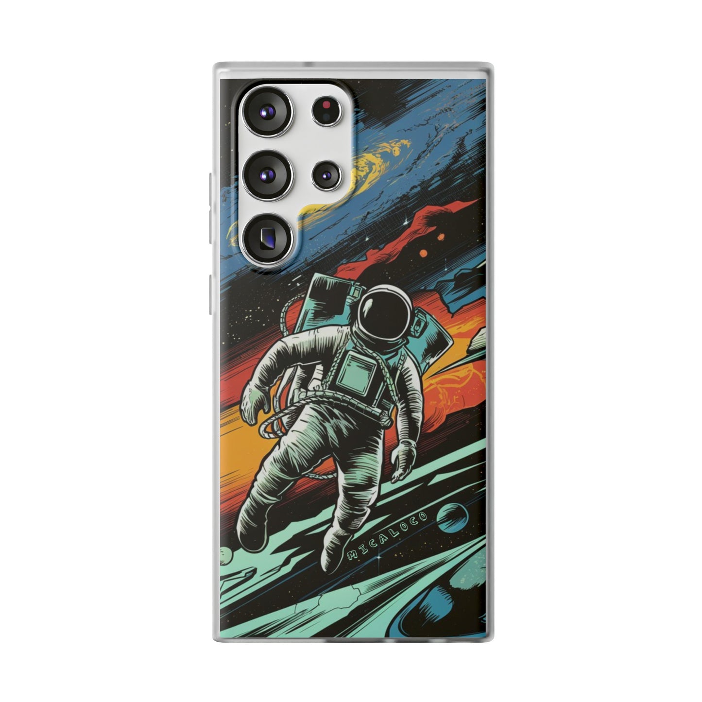 SPACEMAN SAMSUNG FLEXI PHONECASE