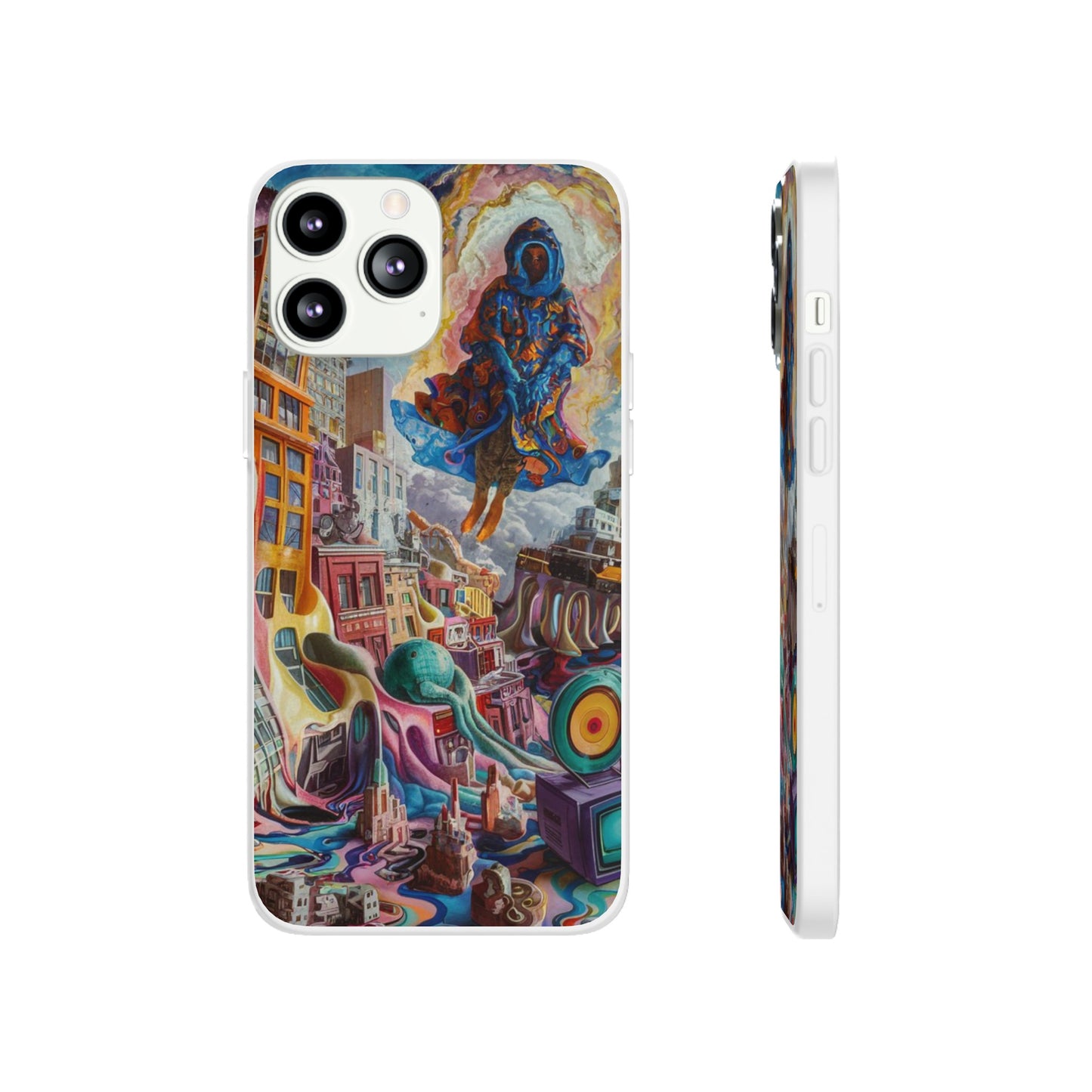 DRIPPY CITY ART IPHONE FLEXI PHONECASE