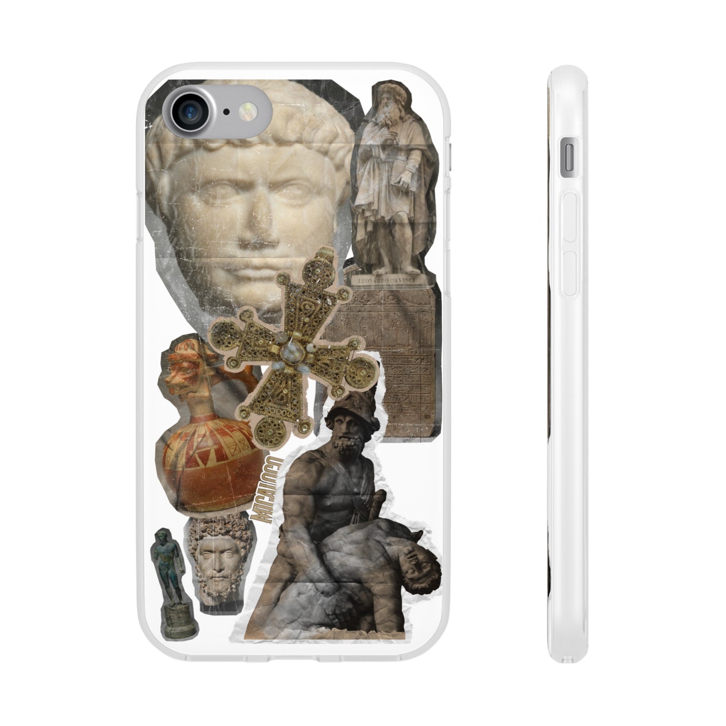 VINTAGE STICKER IPHONE FLEXI PHONECASE